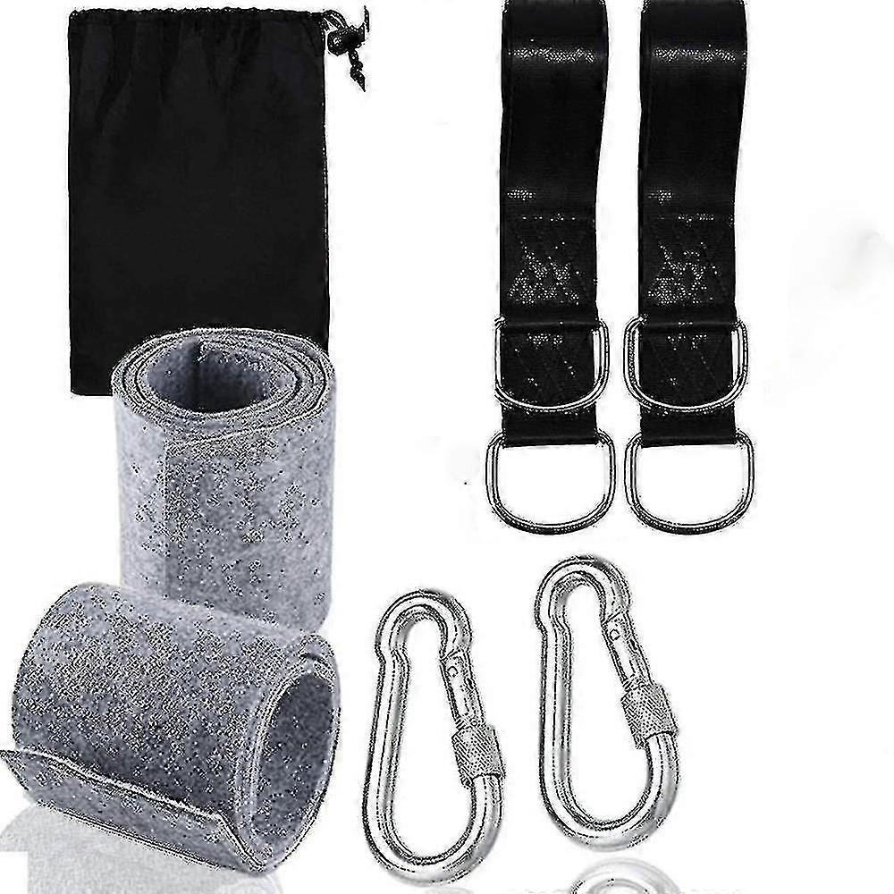 Tree Swing stropper hængende kit med to zink legering carabiners