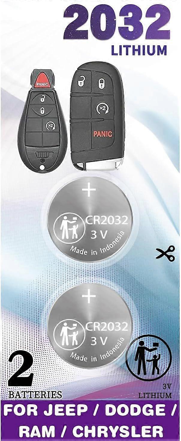 2025 Latest Model Key Fob Replacement Battery for Jeep Dodge Ram Chrysler