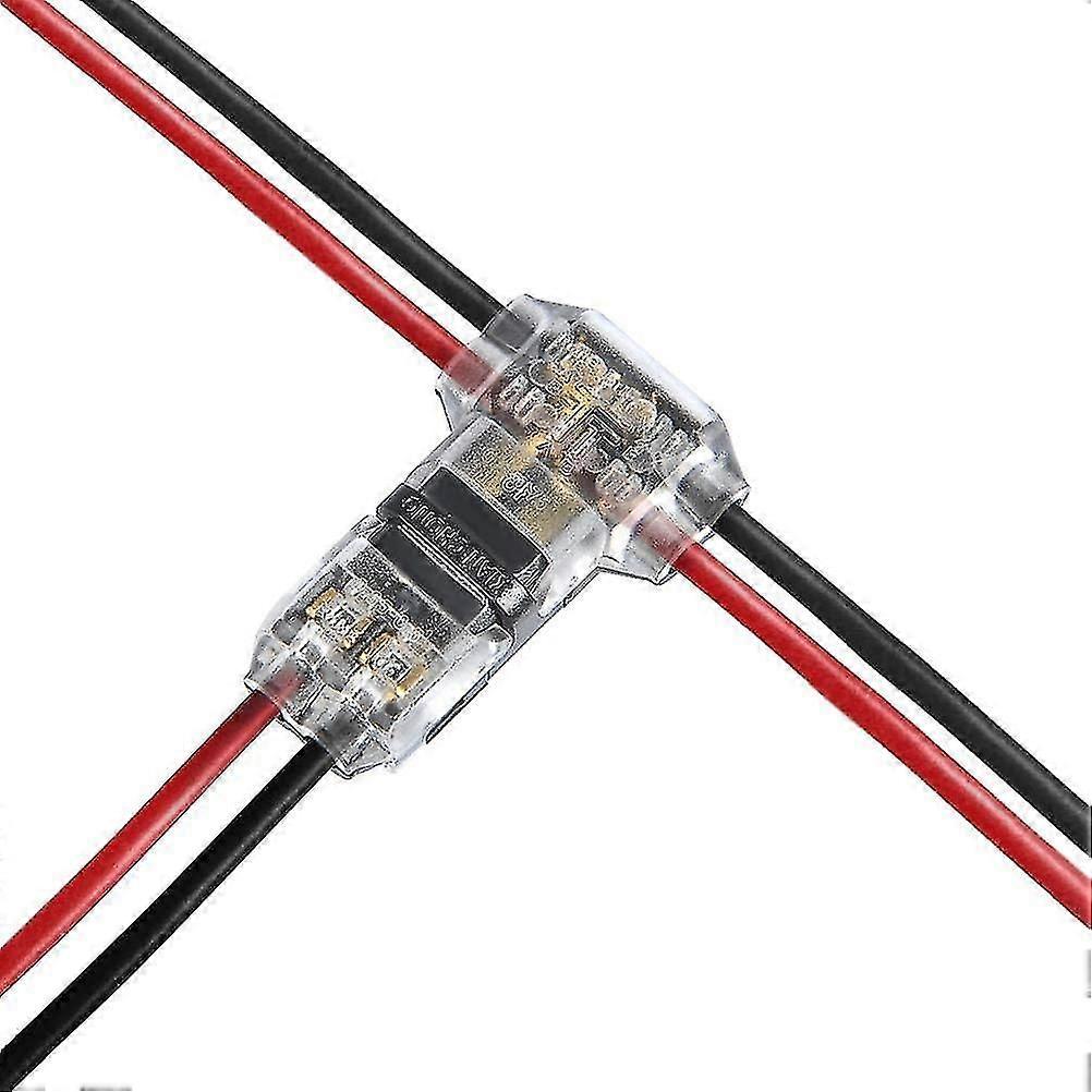 T2 Dual Wire T-wire, No Sing No Strip Connectors - 12 Pieces