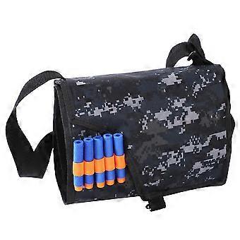 Bolsa de Ombro de Armazenamento de Balas Macias de Tecido Oxford para Jogo de Combate de Arma de Brinquedo (Grande)