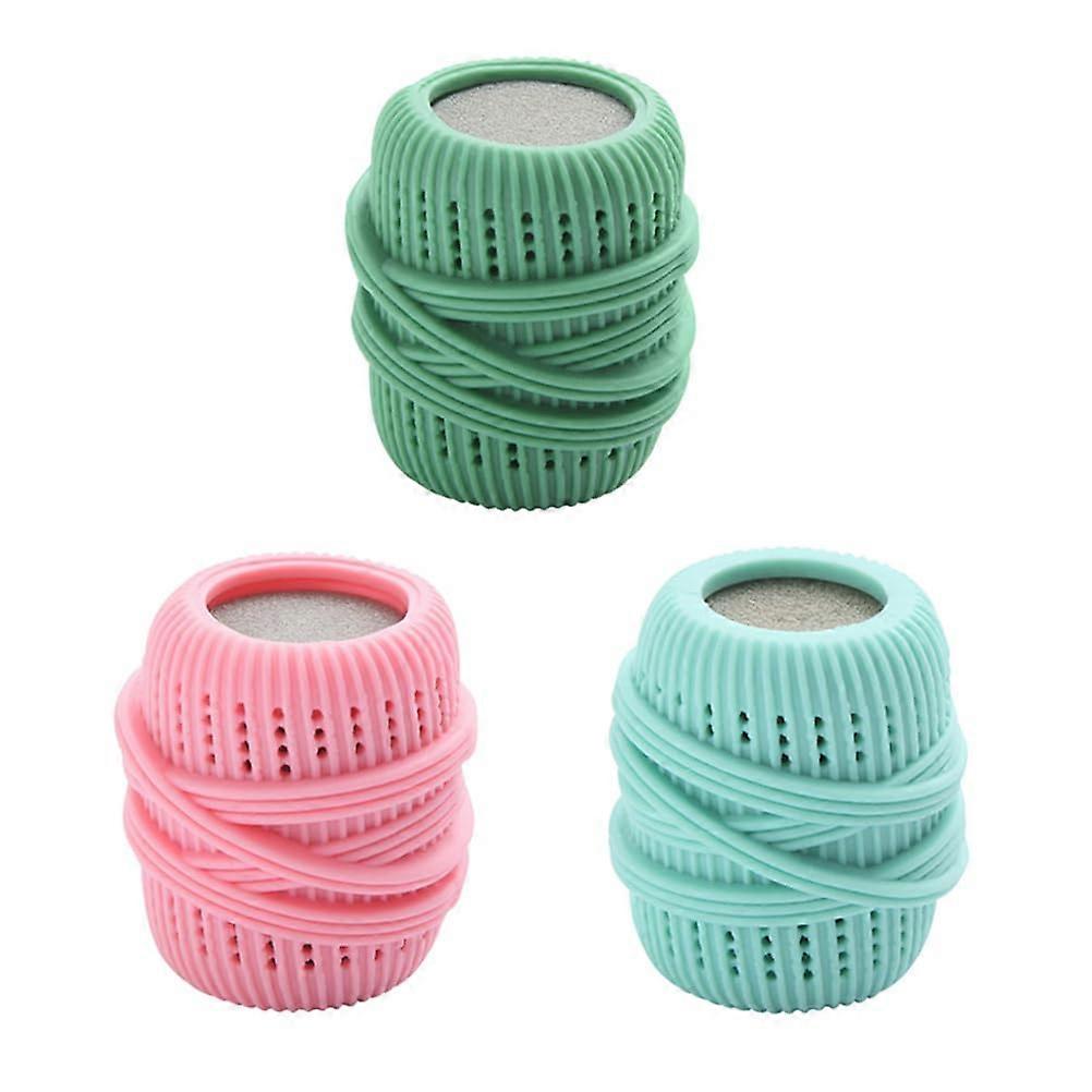3Pcs Random Laundry Ball Set Reusable Fabric Softener Dispenser Balls for Washing Machine and Dryer Laundry Solution