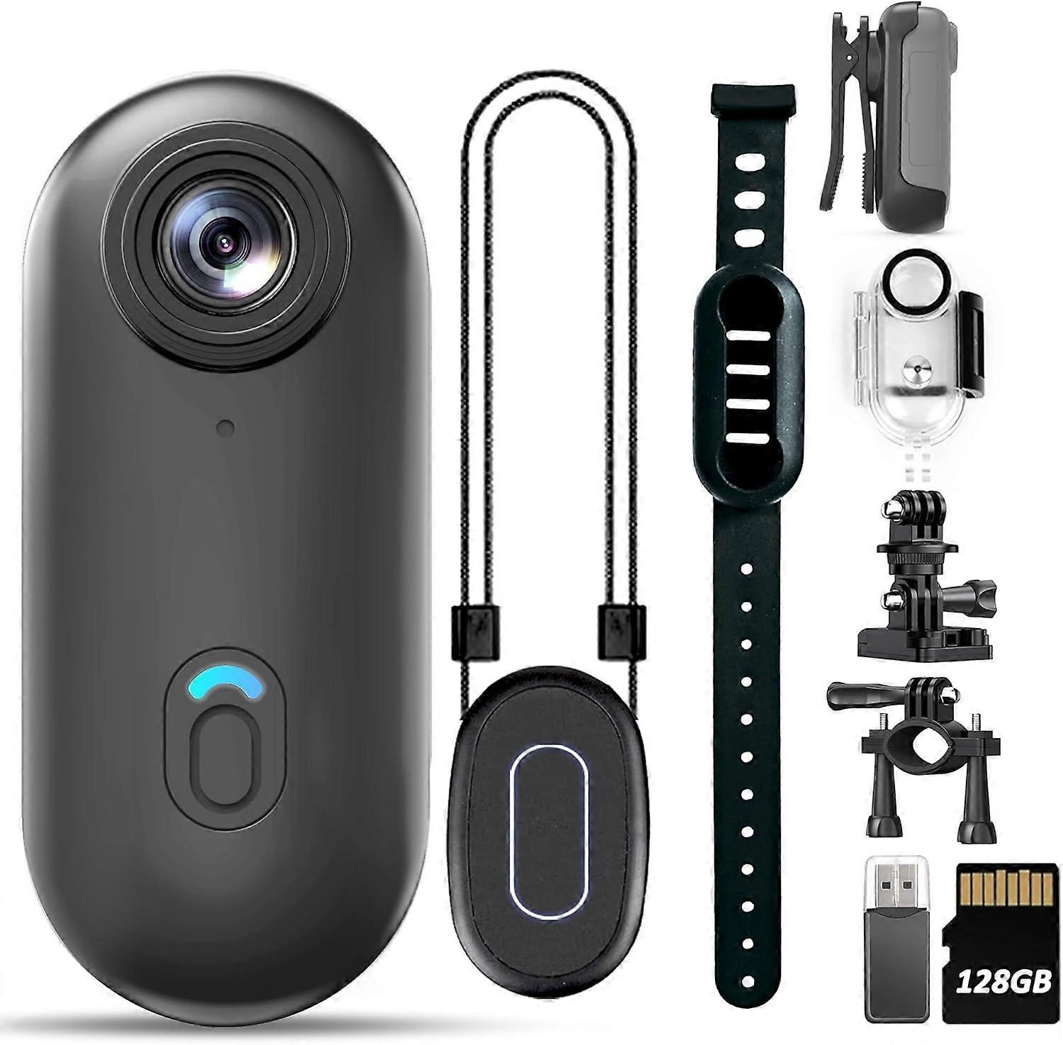 2025 Latest Model Action Mini Body Camera 128G with Audio & Video Recording - 4K