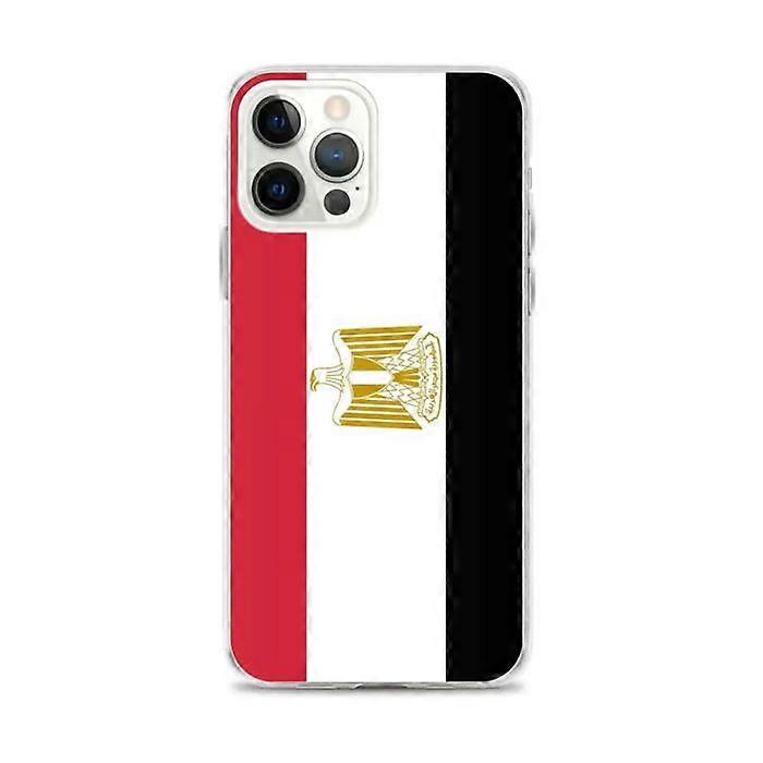 Phone Case - PIXELFORMA - Flag of Egypt - Compatible with iPhone 12 Pro Max - Soft - Shockproof