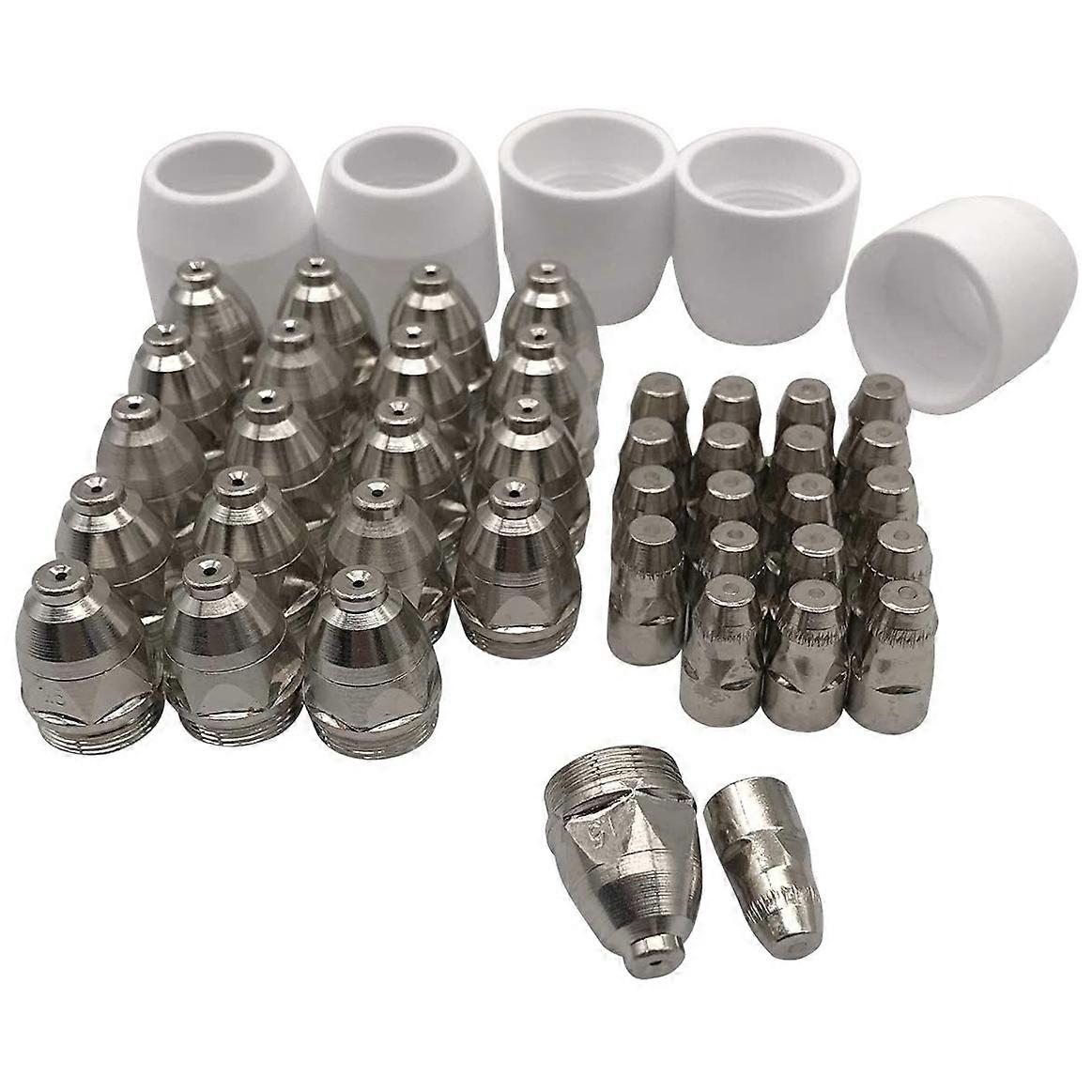 45Pcs P80 Electrode Tip Nozzle of Plasma Cutting Torch Cutting Kit
