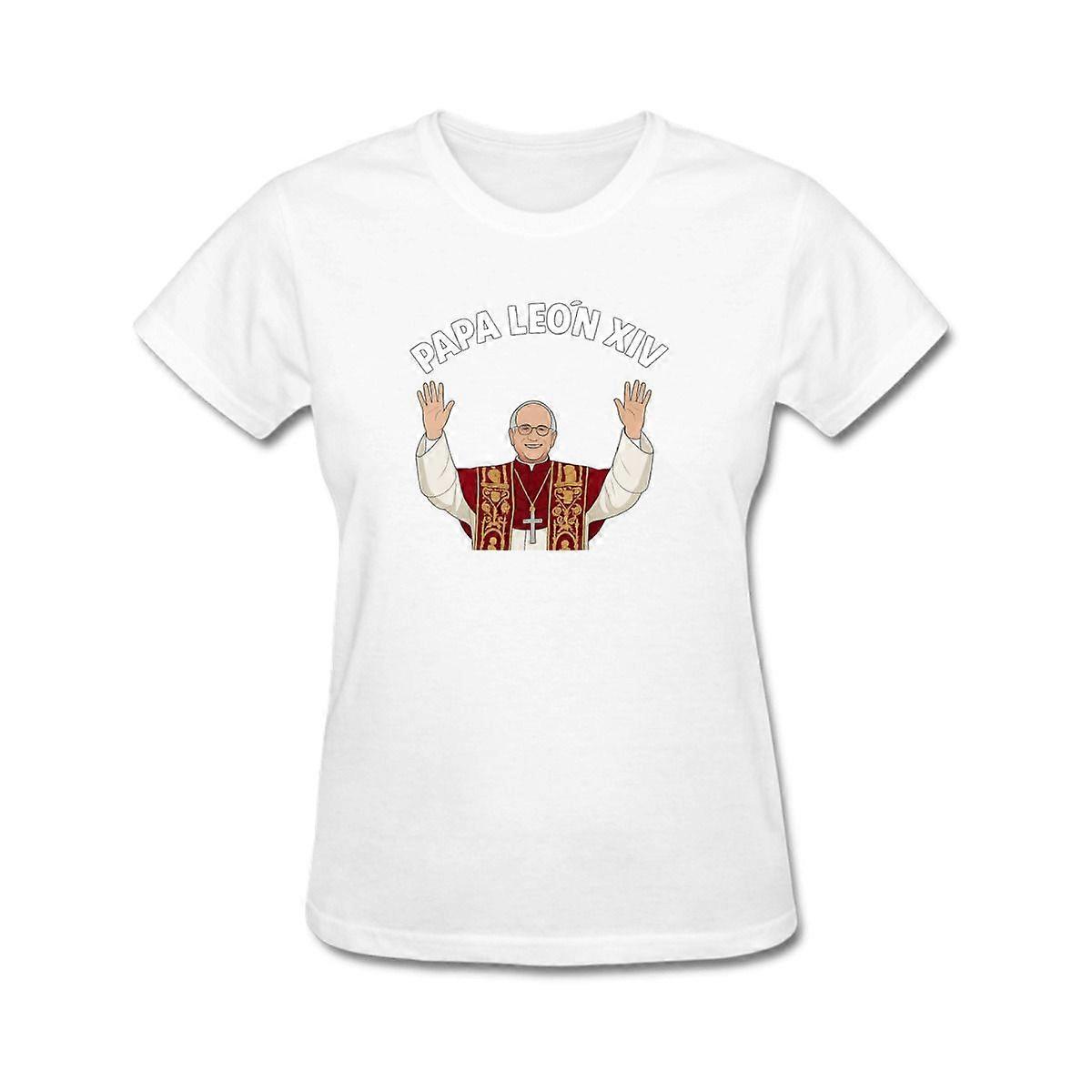 WomenS T-Shirt Papa len xiv cartoon graphic