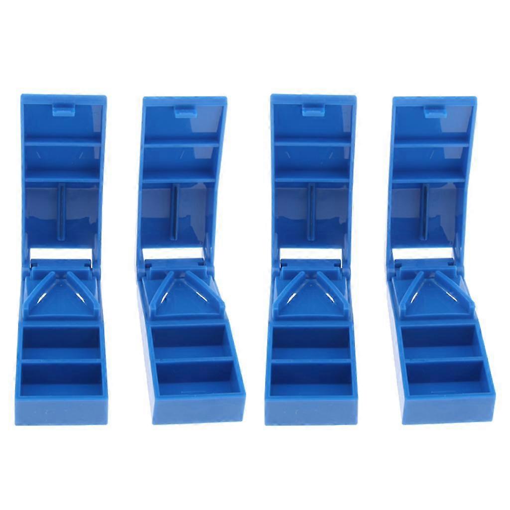 4 Pcs Pill Box Pill Box Splitter Pill Box Splitter Container Case