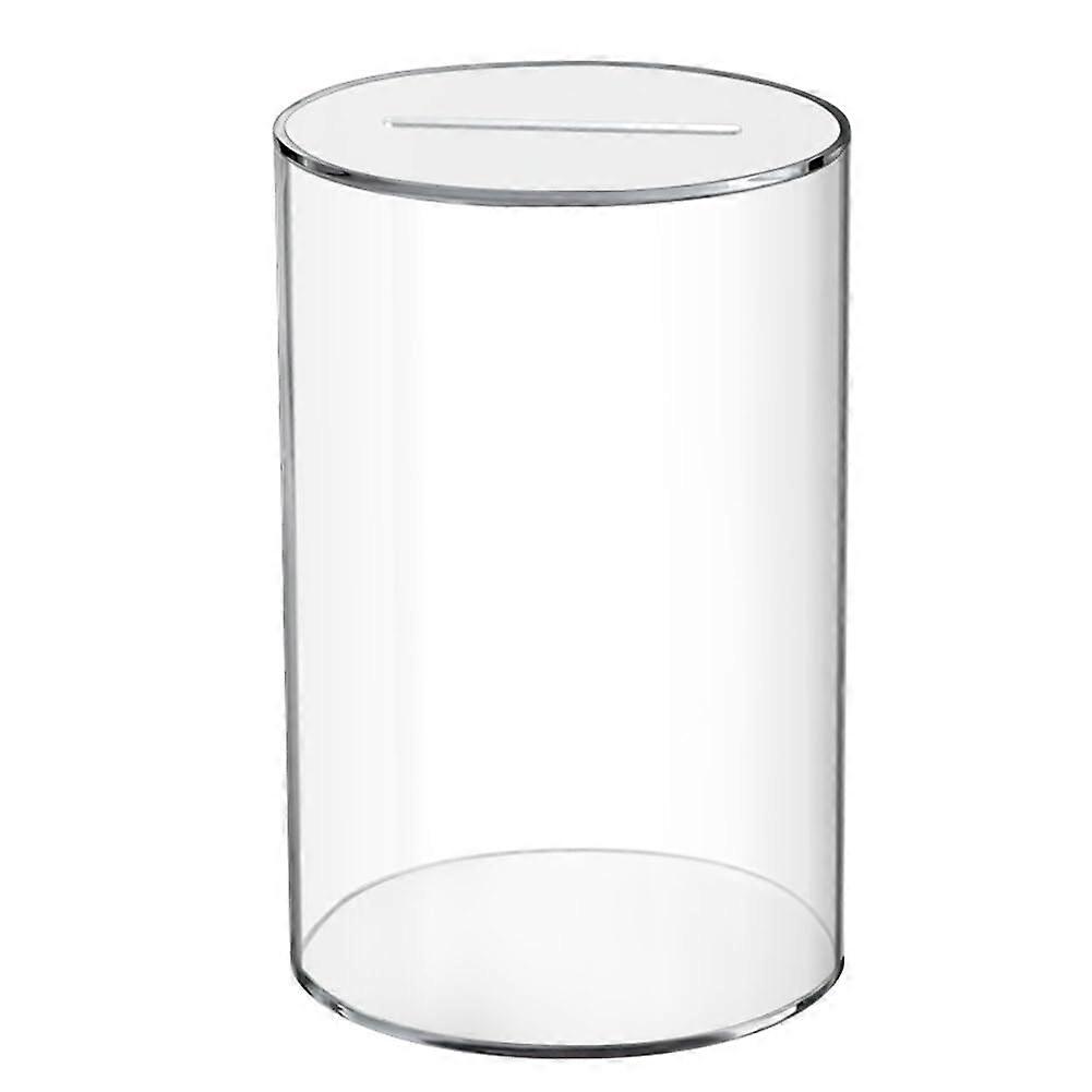 Clear Piggy Bank, Unopenable for Adults Kids, Acrylic Savings Coin Money Jar, Must Break to Open