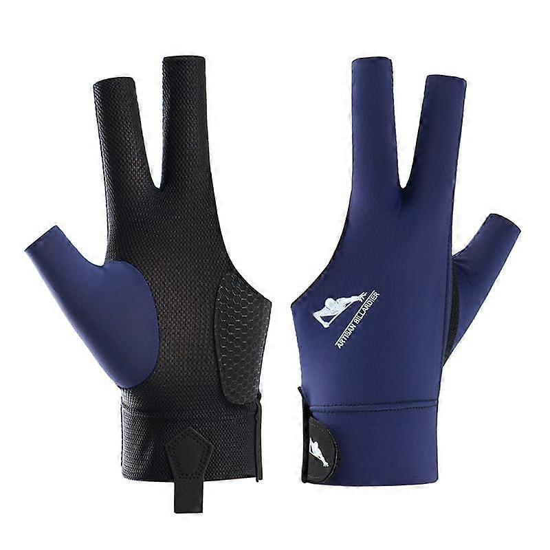 Sol El 3 Parmaklı Snooker Sporu Unisex Bilardo Eldiveni Ayarlanabilir Cırt Cırtlı Bağlantı Ref: 8855
