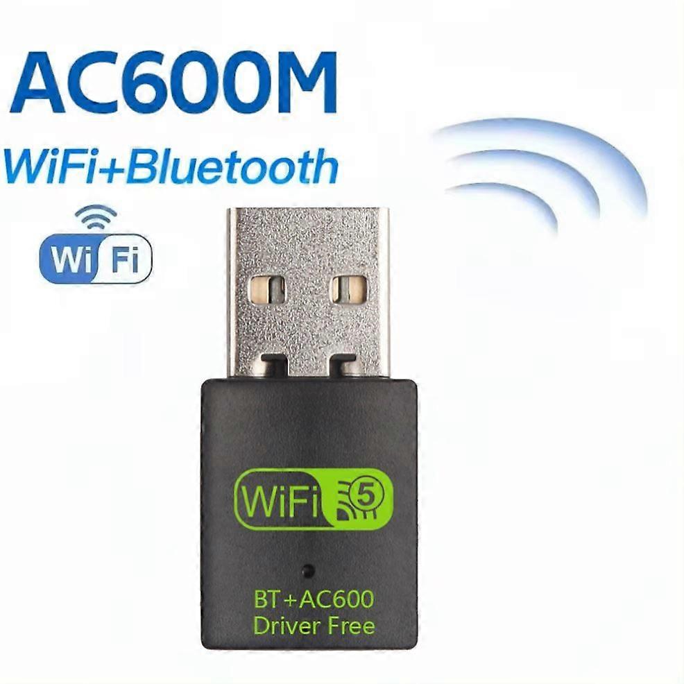 600Mbps USB WiFi Bluetooth Adapter Dual Band 2.4/ 5.8Ghz Wireless USB Wifi Receiver Network Card Dongle