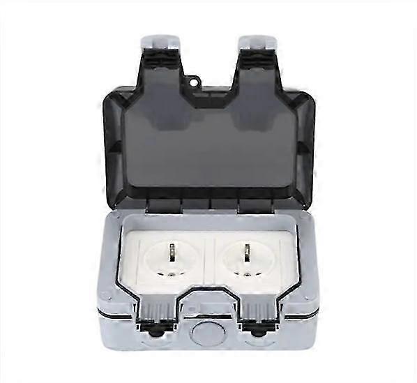 2025 IP66 waterproof socket, weatherproof external sockets, external wall socket, waterproof junction box, double waterproof socket