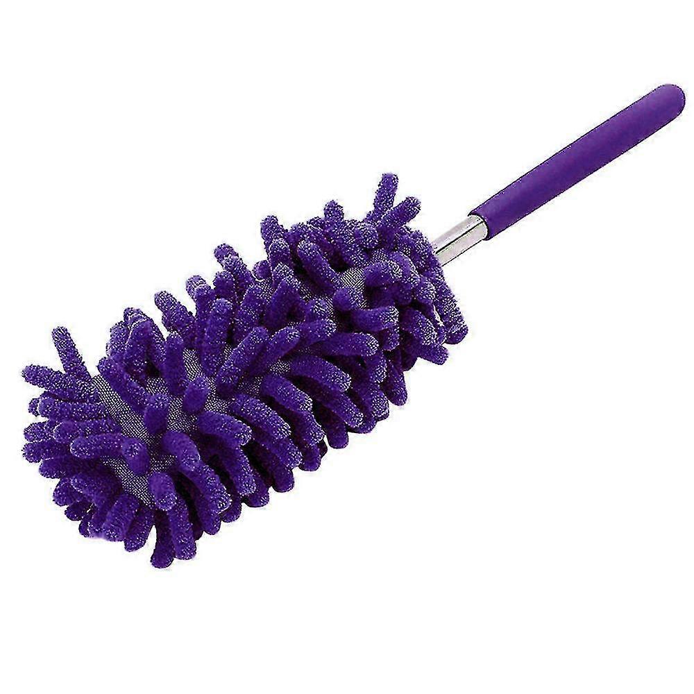 Extendable Microfibre Duster for Home & Car Cleaning - Purple