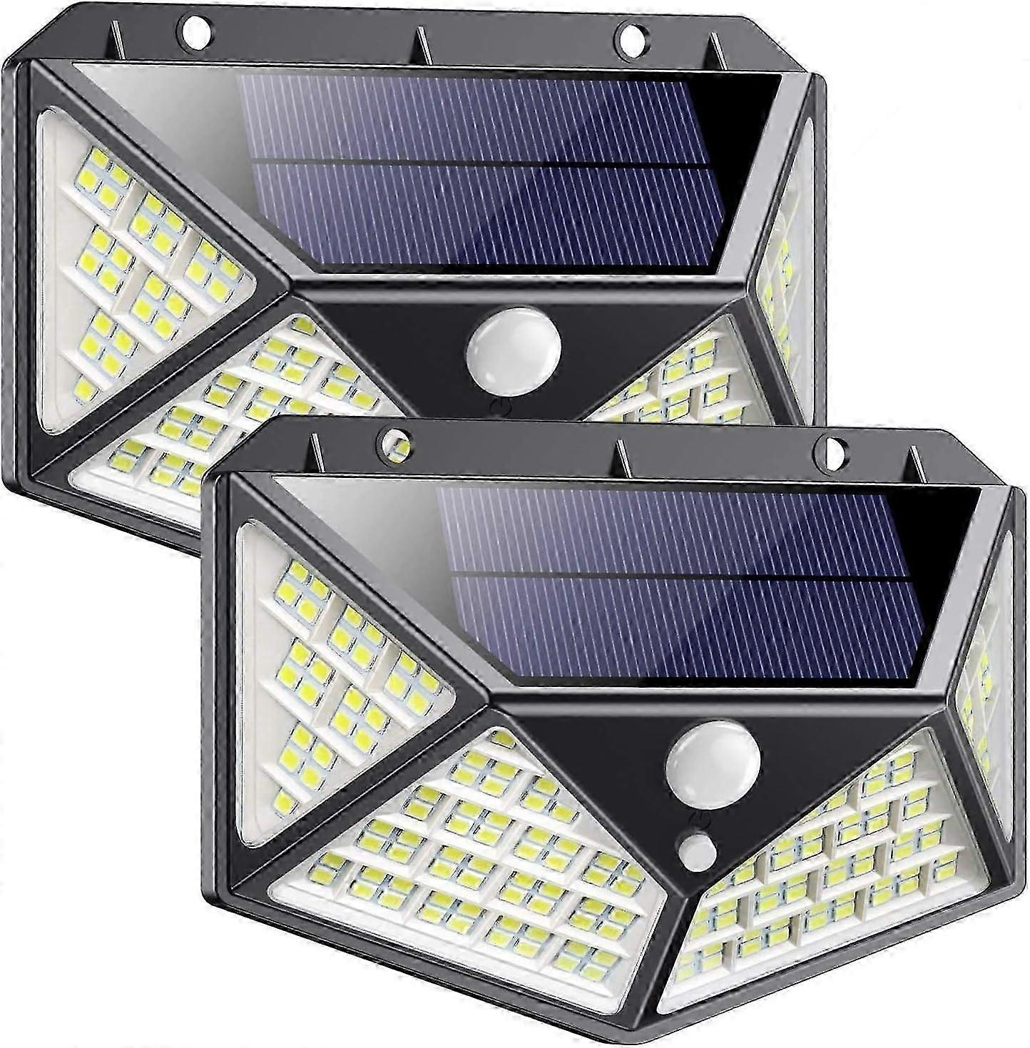 Wireless Outdoor Solar Lights, 162 LED Motion Sensor Security Lamp, Durable Easy Installation Waterproof Wall Light with 3 Lighting Modes for Garage