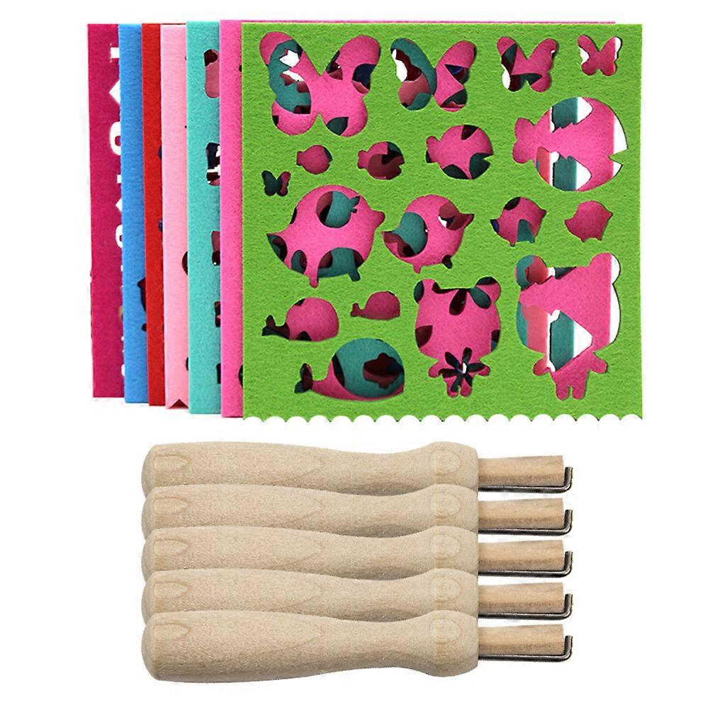 Felt Craft Mold Kit with Synthetic Material for DIY Use Assorted Color Beginner Friendly