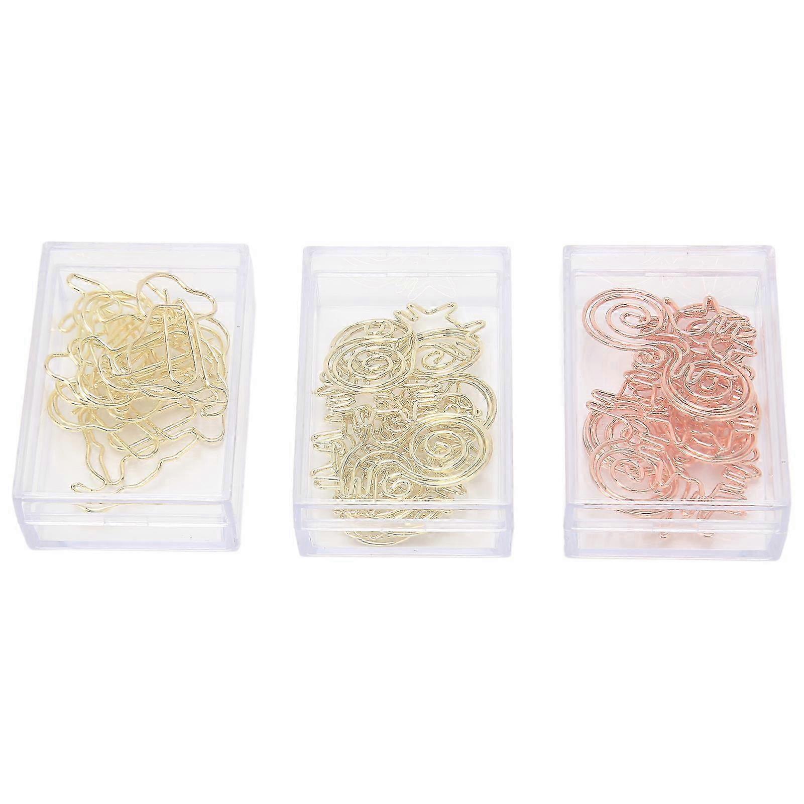 30 Pcs Animal Paper Clips Cute Cat Dog Bookmarks Fun Planner Organizer