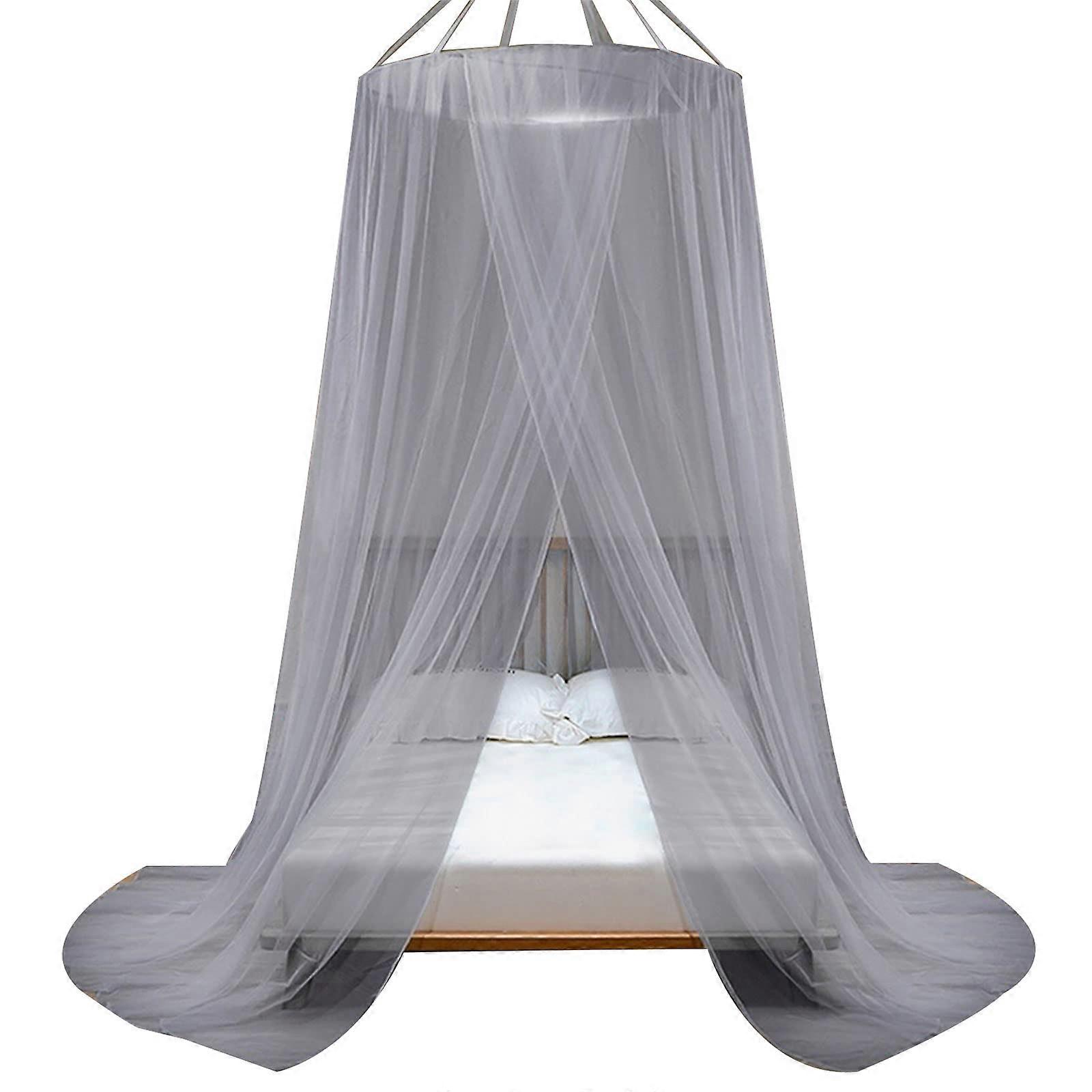 Dome Net Encrypted Wind Curtain for Bedroom Dorm, Portable Decorative Accessories, Privacy Netting in White Color