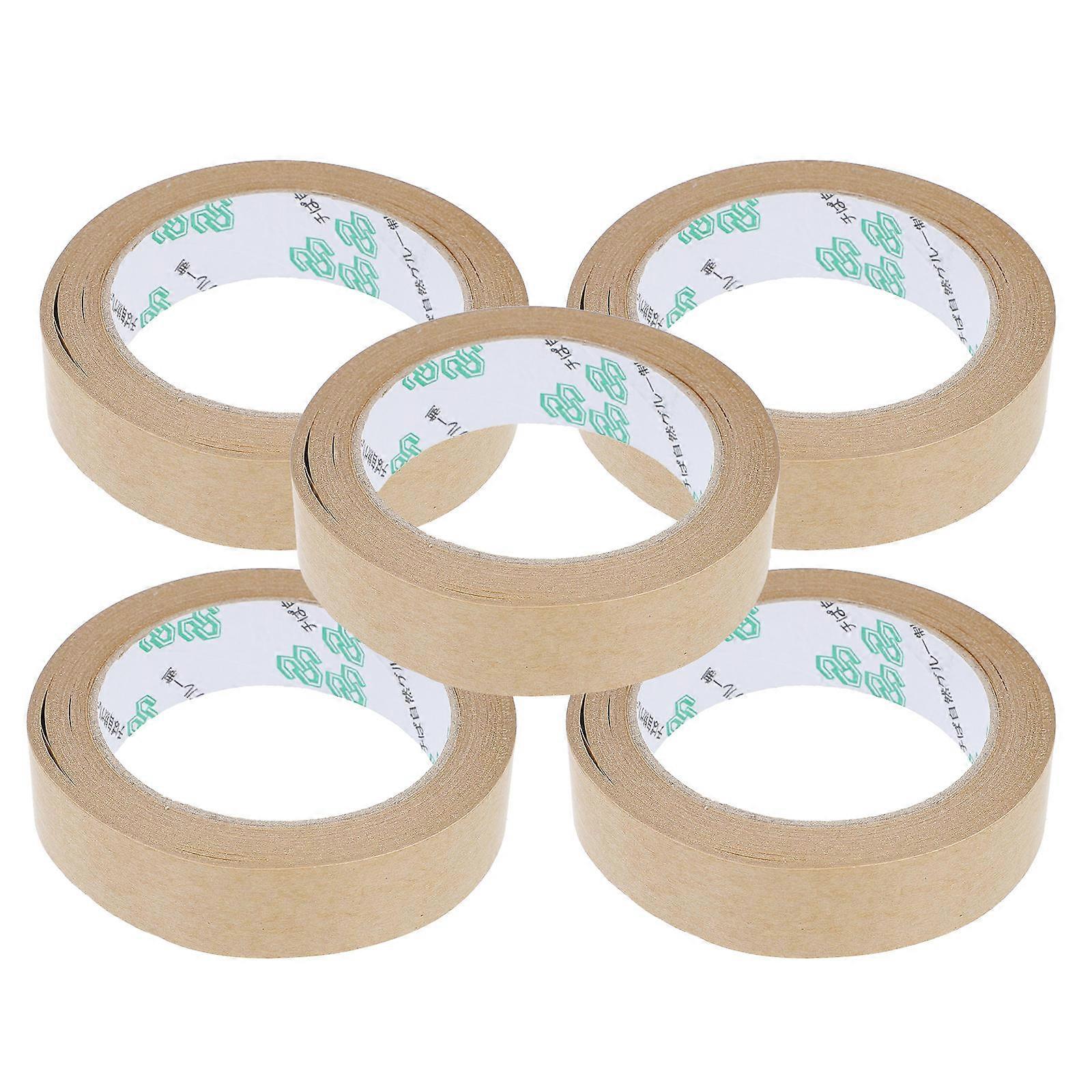 5 Pcs Kraft Paper Tapes Bundled Adhesive Waterproof Carton Tape