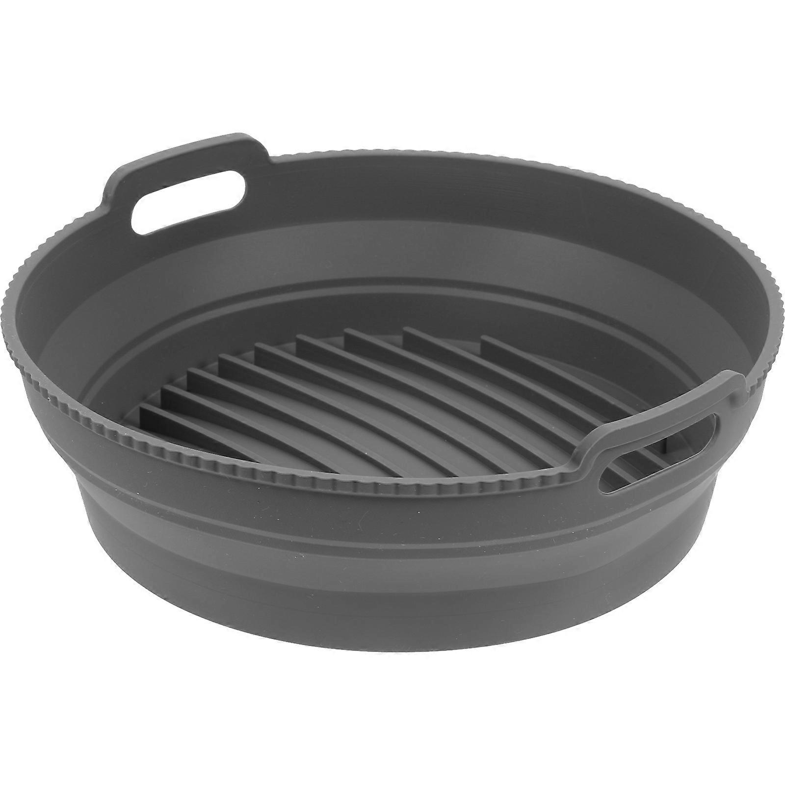 Reusable Silicone Bakeware Non-Stick Heat-Resistant Baking Liner for Home Users Light Grey 21.5x21.5cm 1Pcs