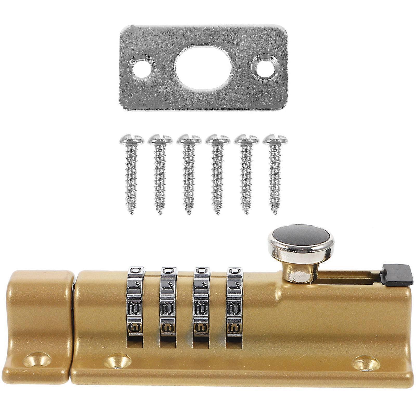 Optimized Title: 
**Combination Door Security Lock with Password Slide Bolt Latch for Exterior Gates and Wooden Doors – Elegant Design, Reliable