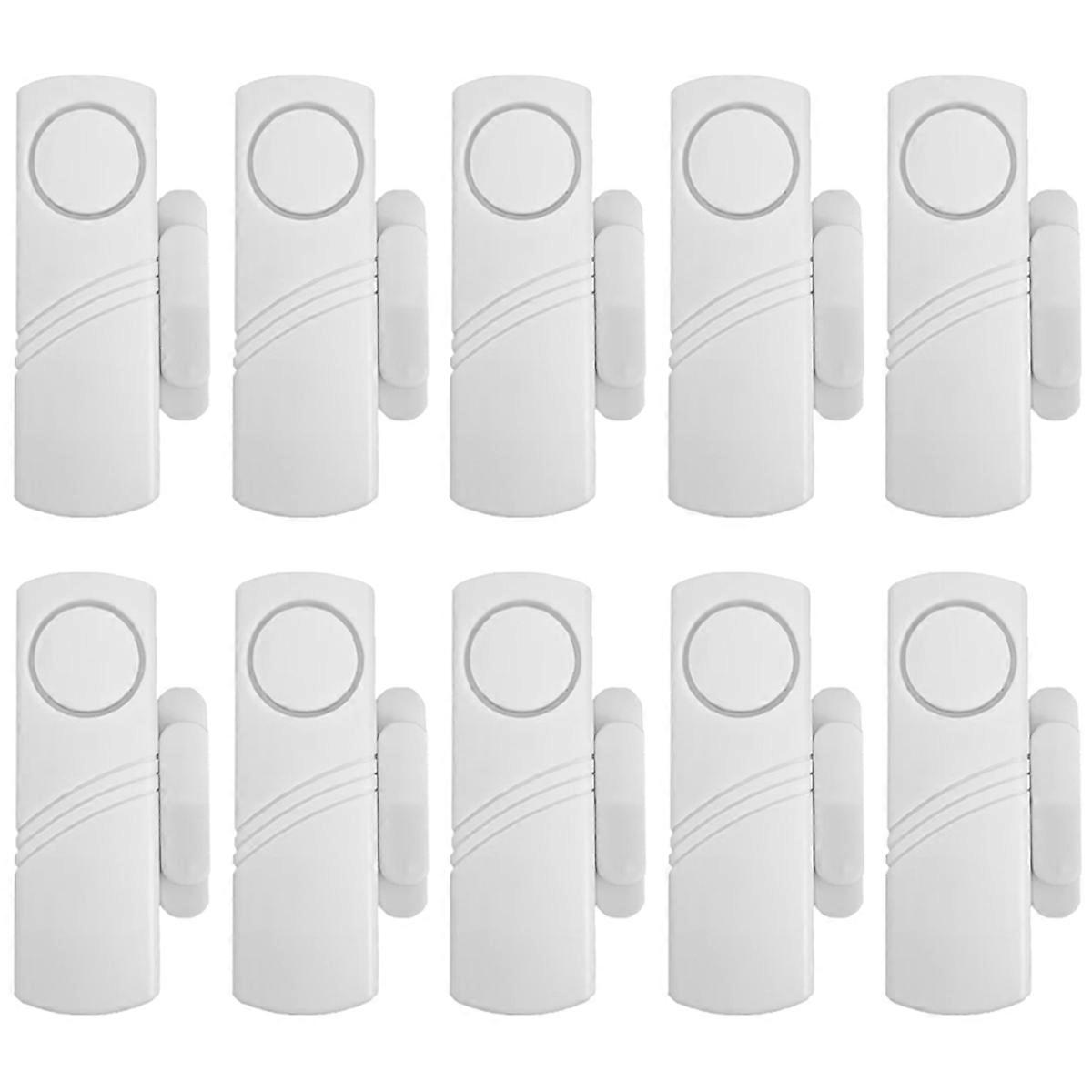 Door Magnetic Alarm Wireless Door and Window Anti-Theft Alarm Home Anti-Theft Door Opening Sensor 10 Pcs