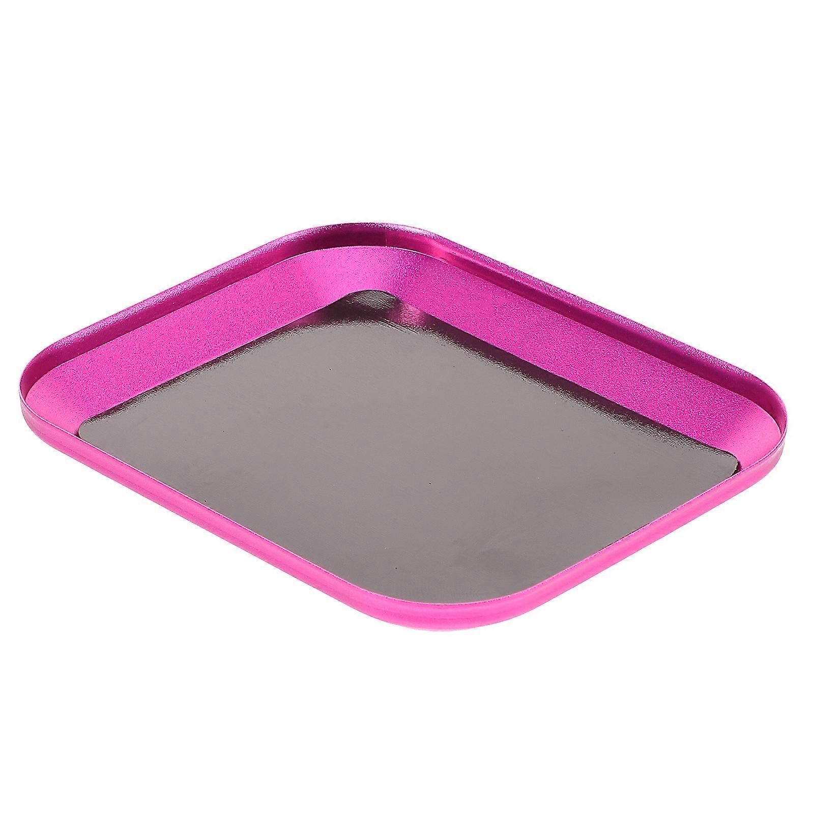 Magnetic Tray for Screws Aluminum Alloy Screw Organizer for Tools and Small Parts Efficiency Enhancement in Workshop and Craft Room 1Set