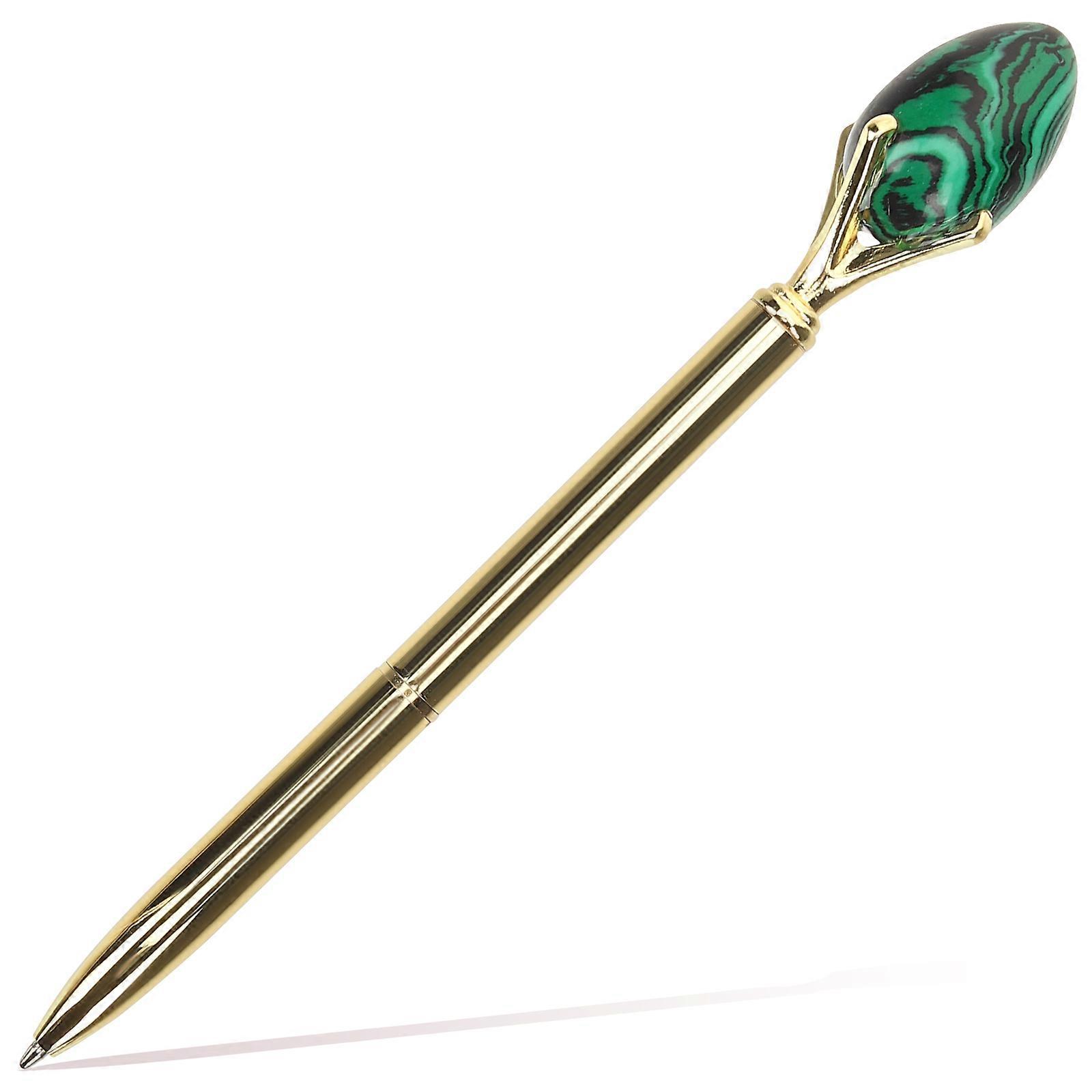 Pretty Pen Crystal Ballpoint Pen Writing Study Golden 1Set