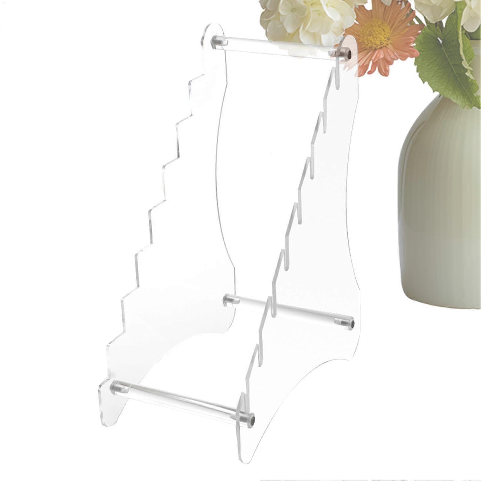 Acrylic Knife Stand, Multi-Tier Display Rack for Kitchen and Collector's Knives, Clear Acrylic Storage Case for Easy Access