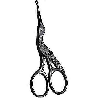 Nose Hair Scissors Ear Hair Remover Trimmer Curved Mustache Nose Scissors Stainless Steel Rounded Tip Shears For Beard Eyebrows Facial Hair Unisex(1pc