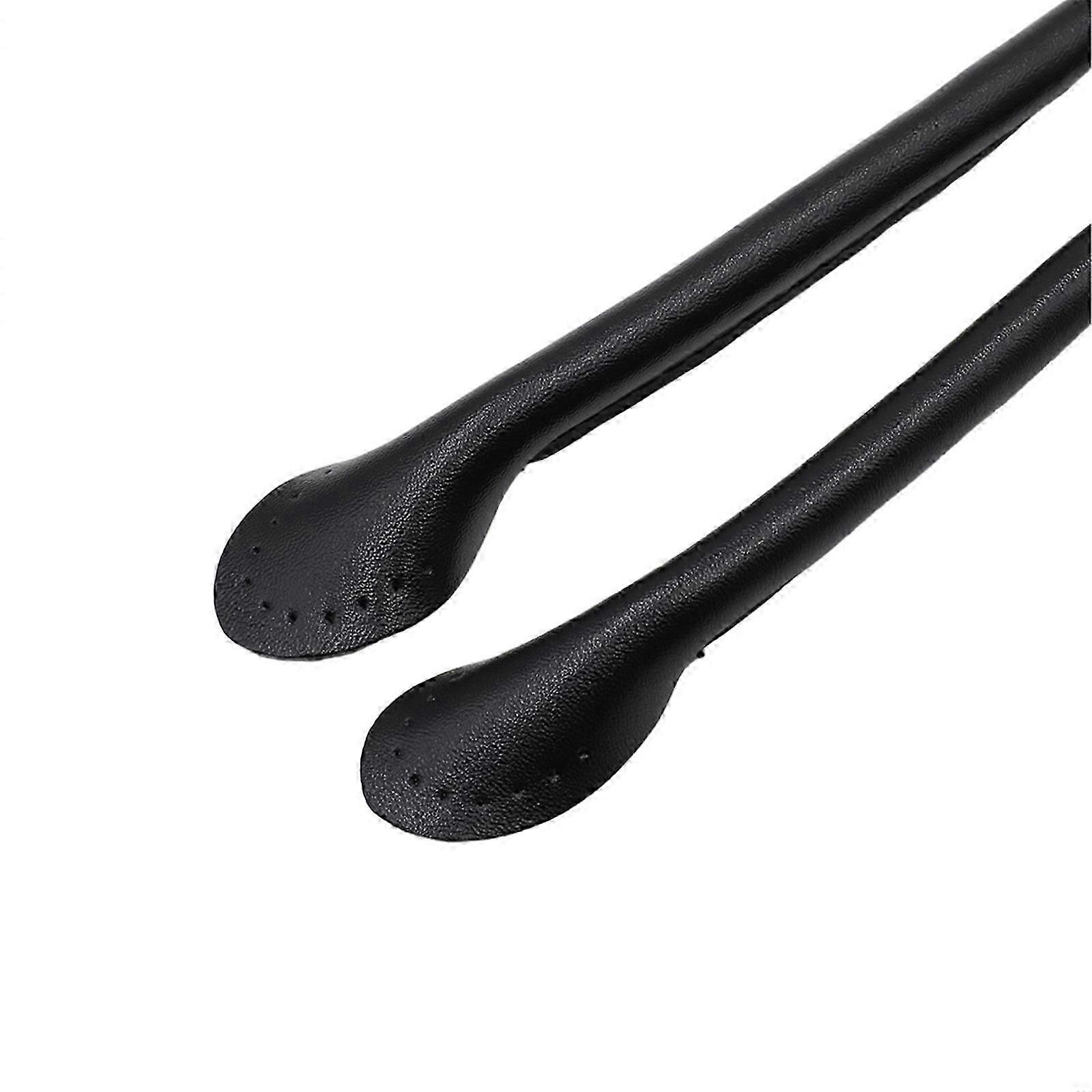 1Pc 50cm PU Leather Bag Handles Universal Comfortable and Easy to Install Soft Leather Straps for Various Bag Types Black