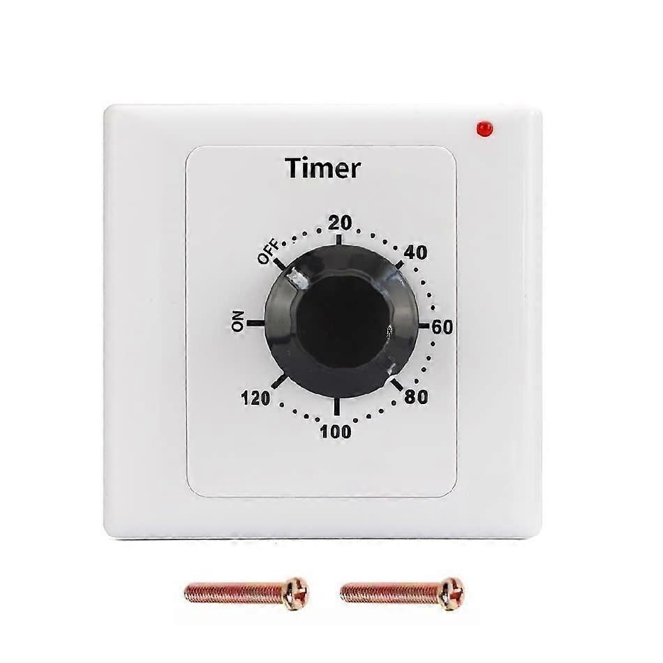 120 Min Timer Switch, AC 220V 15A Intelligent Mechanical Countdown Timer