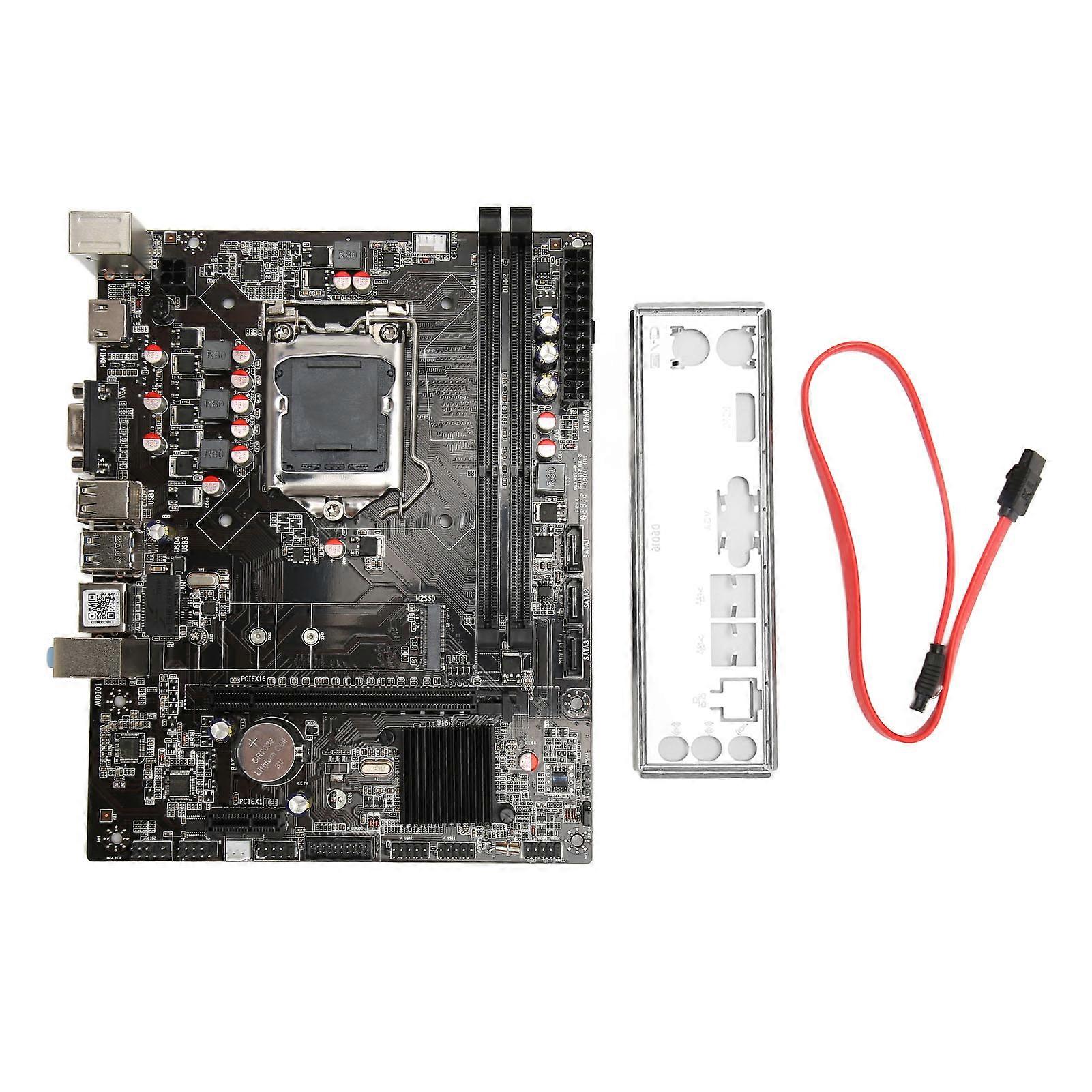 Carte mère B75A double canal DDR3 avec interface M.2 intégrée, carte mère ATX pour Intel 2e et 3e génération pour Core i3 et i5