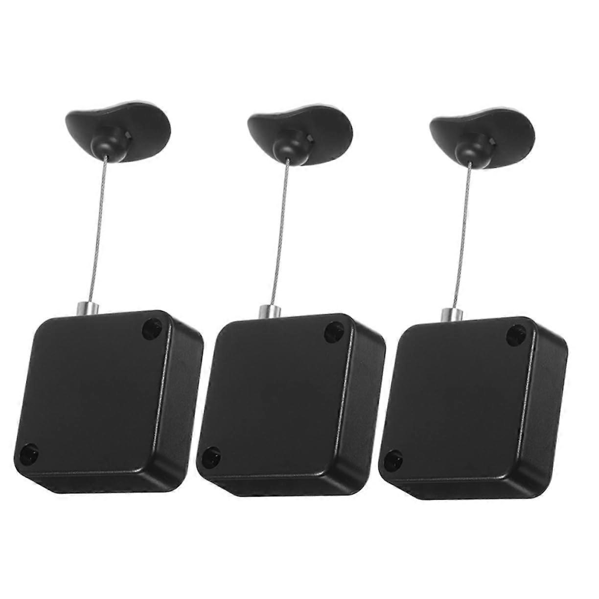 Anti Theft Retractable Cable Lock for Remote Control - 1 Set Security Wire Rope, Durable, Tangle-Free, 1.5m Length