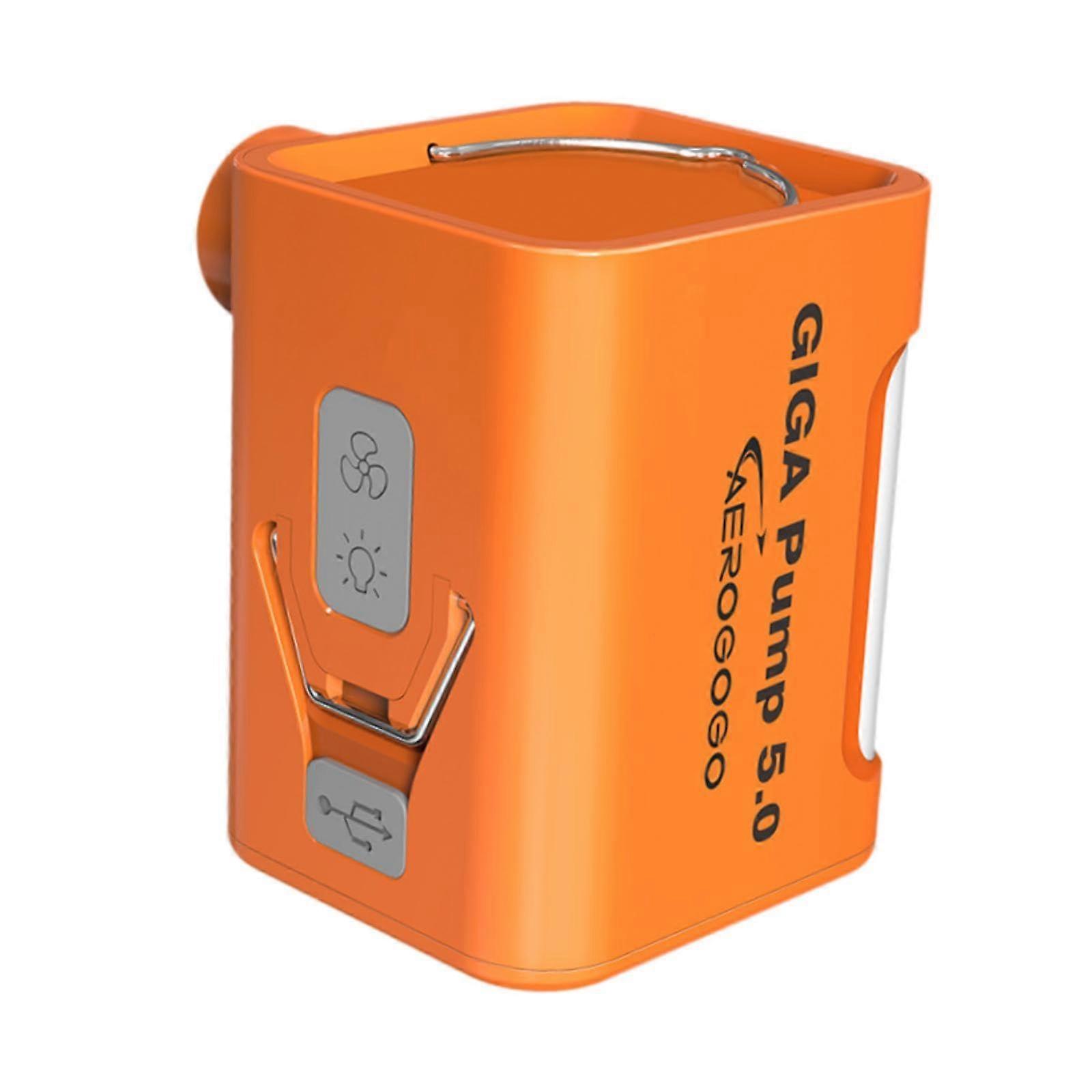 Mini Electric Air Pump 5.0 kPa Rechargeable USB Fast Inflation with Camping Lantern and 5 Nozzles for Inflatable Toys