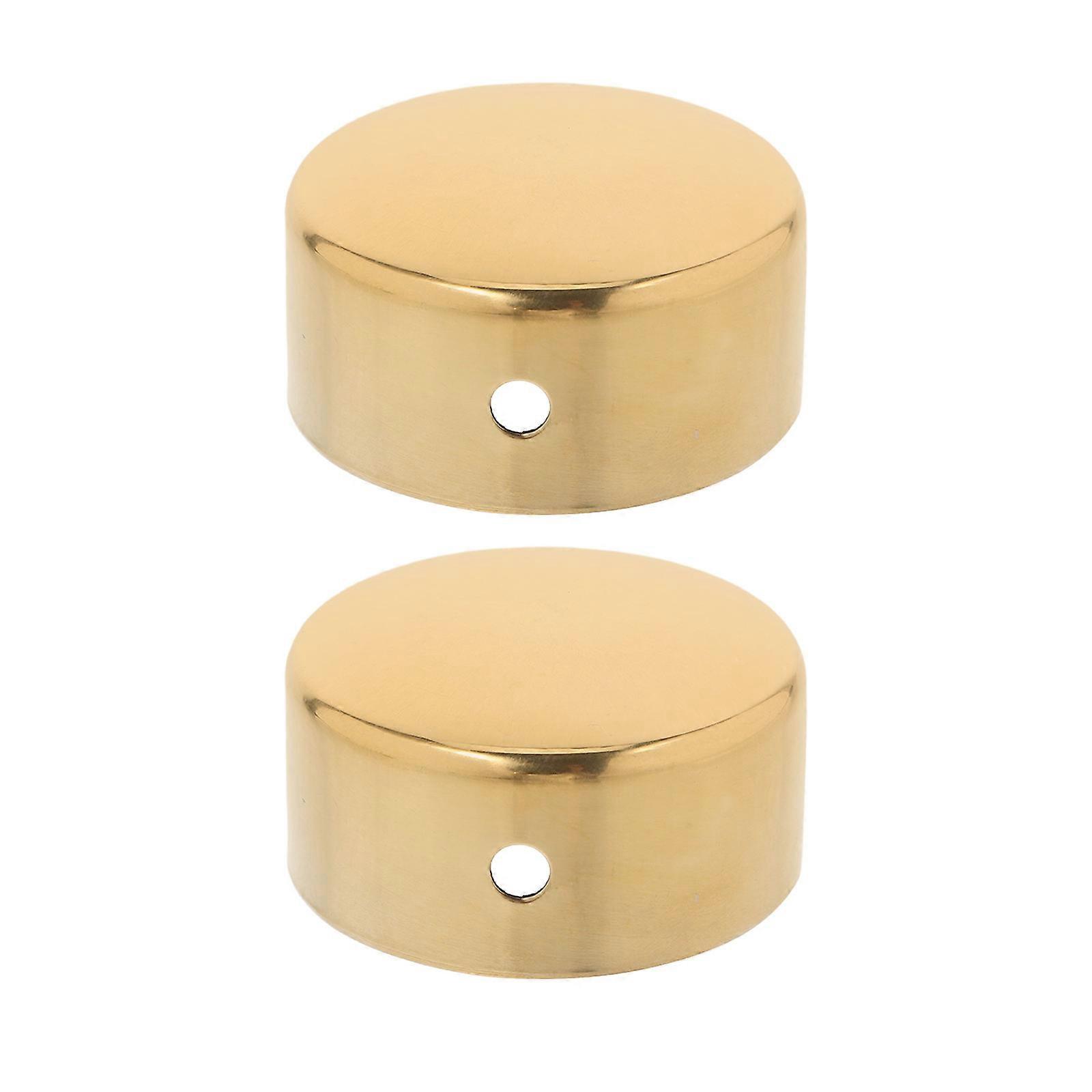 Ledstångsmontering Rostfritt stål Ledstång Ändlock Minimalistisk Design För Bostadstrappor 1,8x1,8x1.0 tum Förbättra utseendet 2st