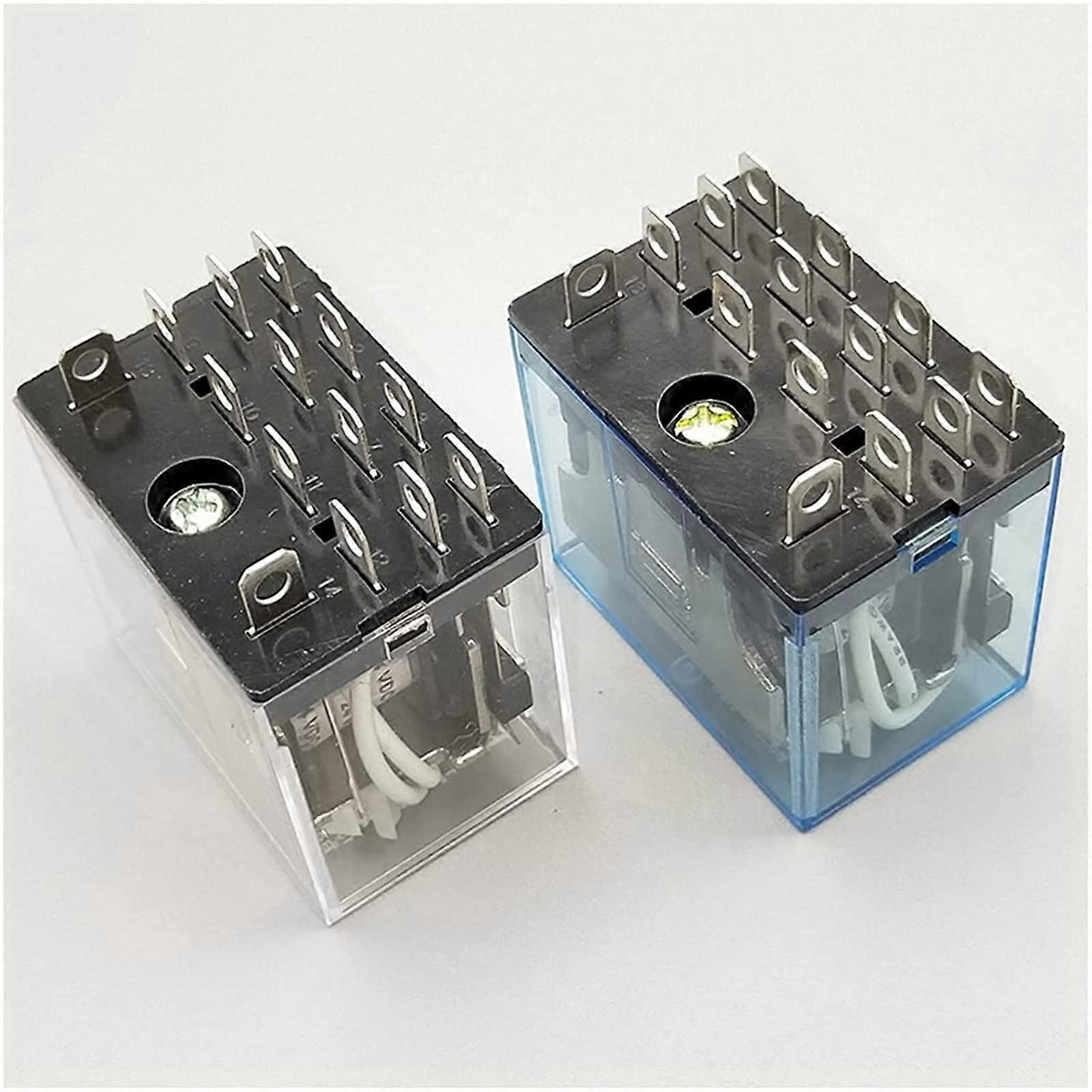 LY4NJ HH64P Mini Relay 1 Piece 14-Pole 10A LED Intermediary Relay 12VDC 24VDC 220V All-Purpose Switch Relay