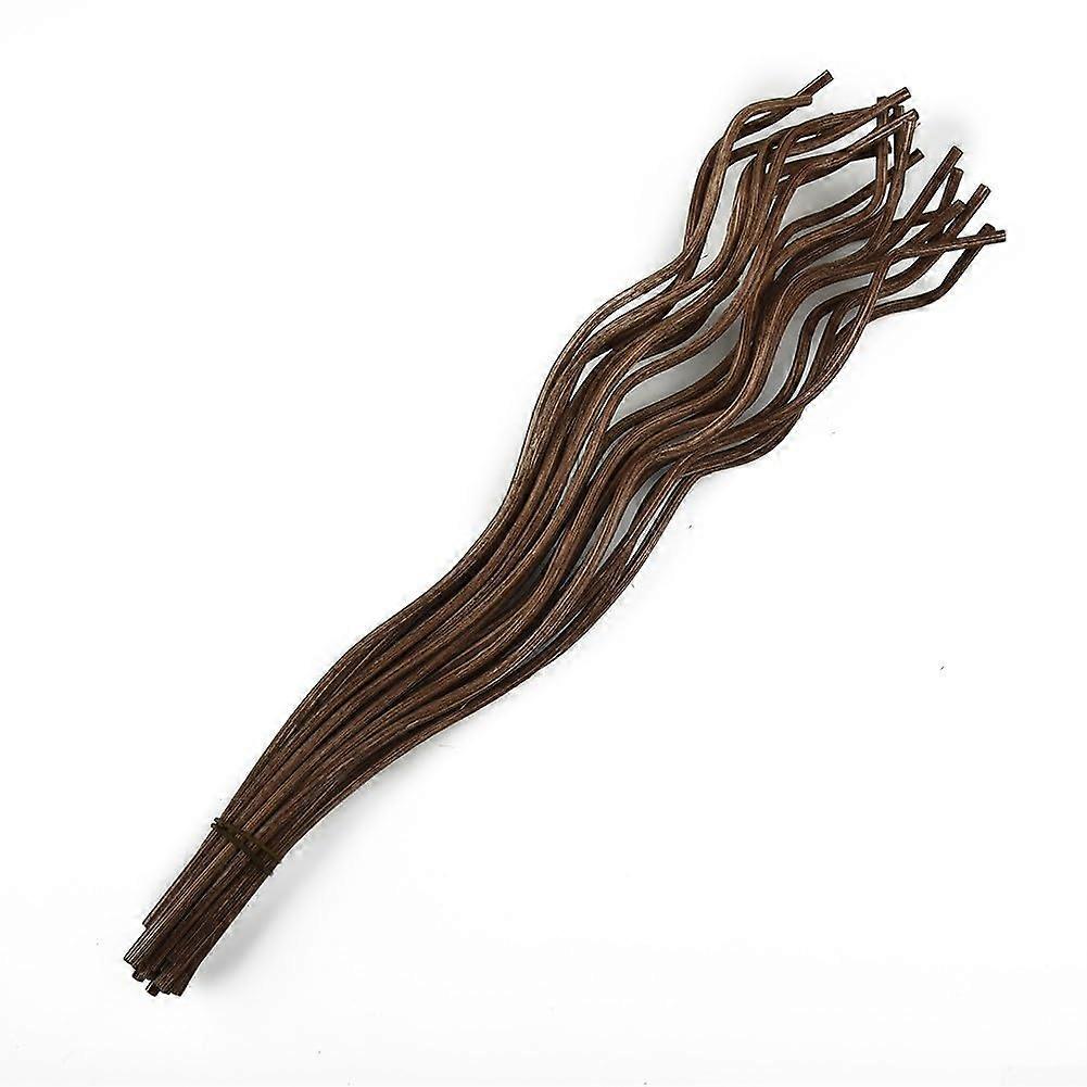 20 Rattan Aroma Diffuser Reeds Replacement Sticks for Home Fragrance, DIY Crafts, Available in Black, Coffee, Wood Colors