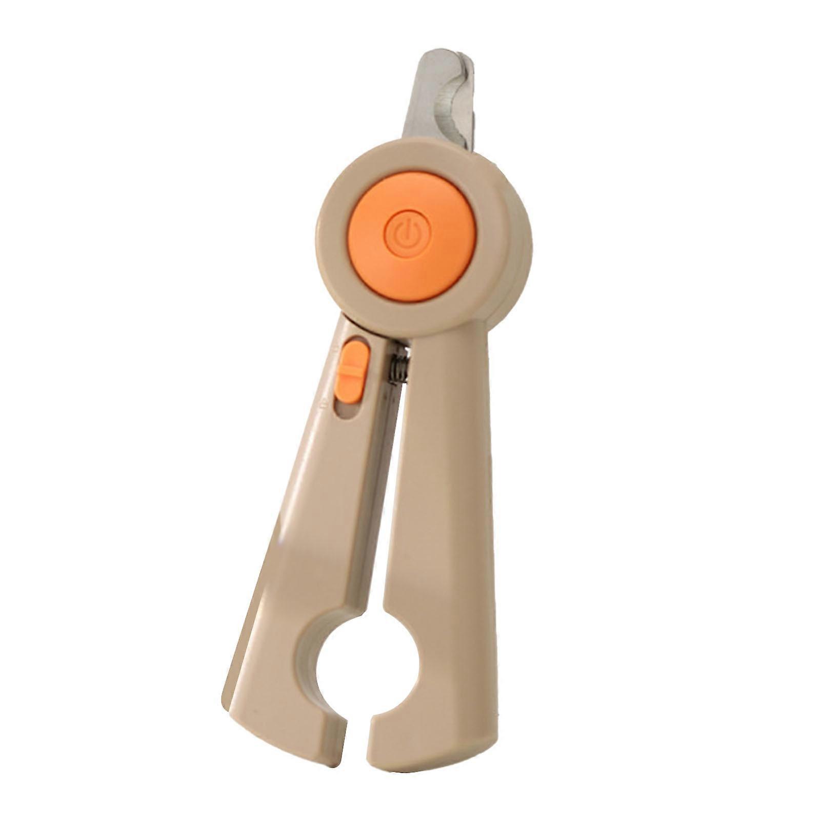 Cat Nail Clipper Efficient Easy Control Comfortable Grip Convenient Use Kitten Nail Cutter for Pets Brown