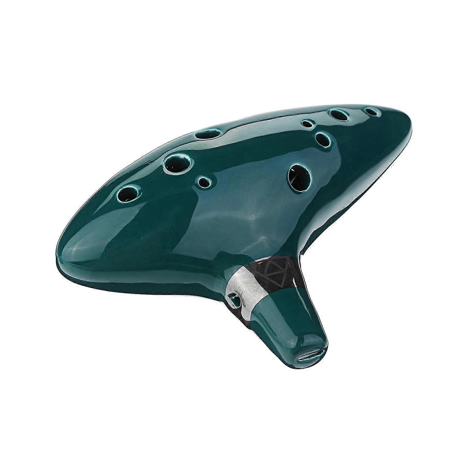12 τρύπες Alto C Zelda Ocarina κεραμικό δοχείο φλάουτο πνευστό μουσικό όργανο με κορδόνι Musicbook