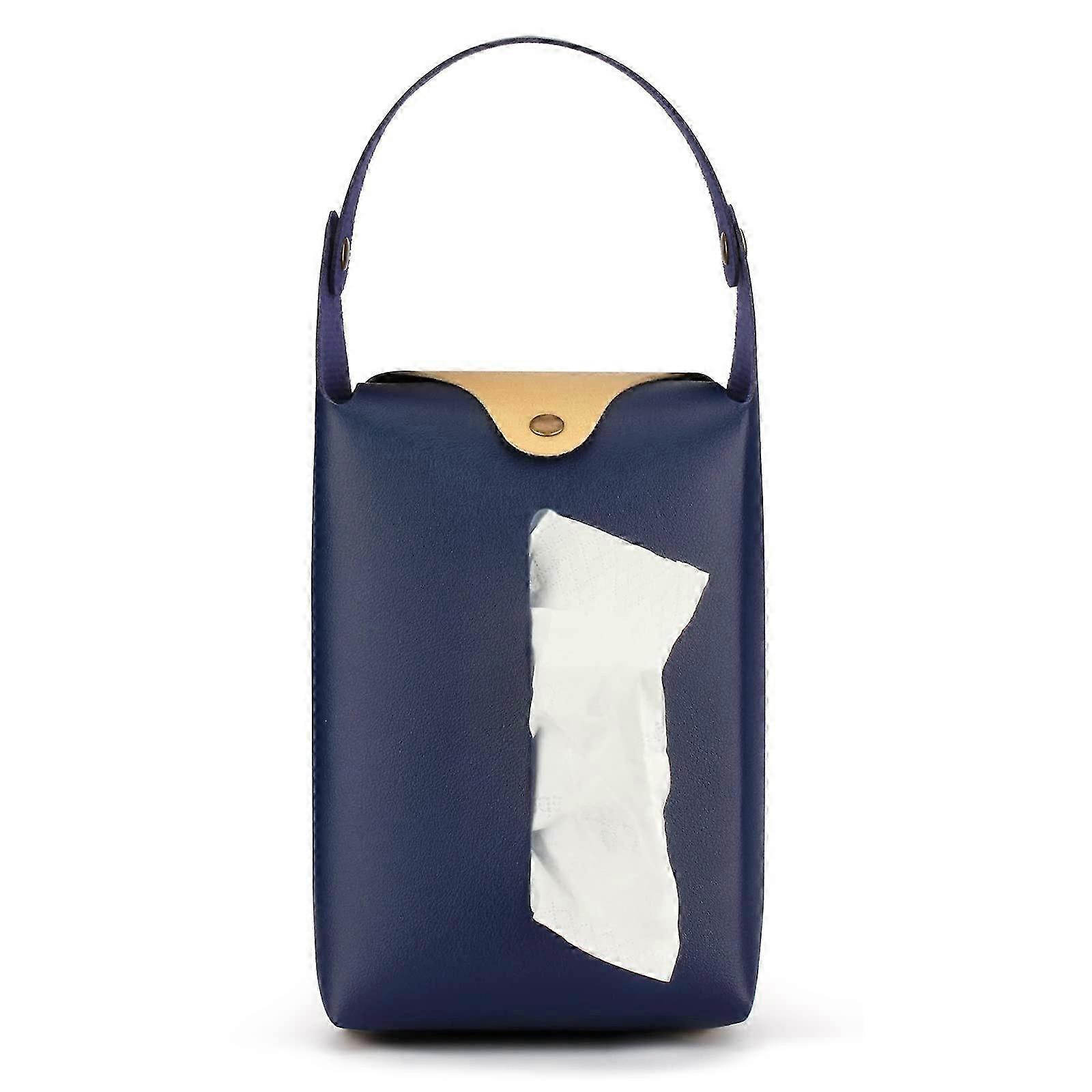 2 pack Modern Hanging Tissue Box-Tissue Decorative Organizer,PU Leather Rectangular Tissue Holder