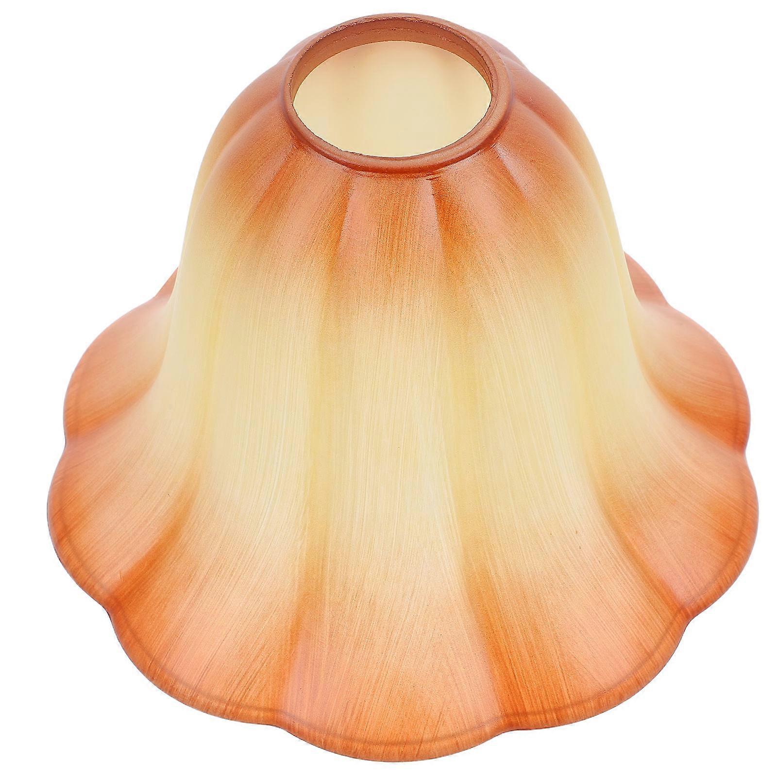 Vintage Lampshade Bell Shaped Glass Lamp Shade E27 Lighting Fixture Accessory For Bathroom Decorative Element 1Pcs