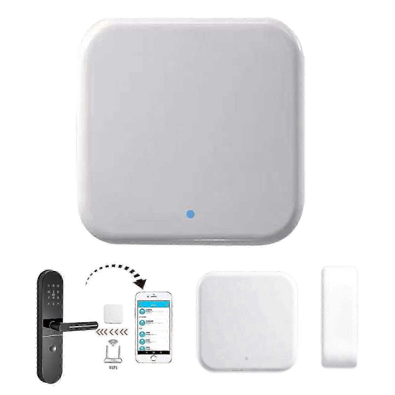 WiFi-gateway voor Smart Lock-bediening op afstand, compatibel met TTLock-app-apparaat 2.4G Smart Hub