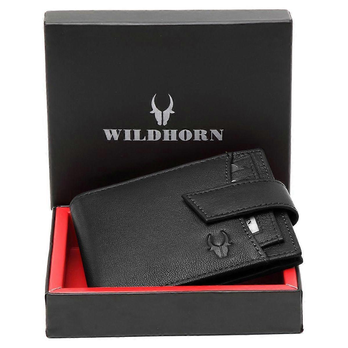 Black Leather Wallet for Men