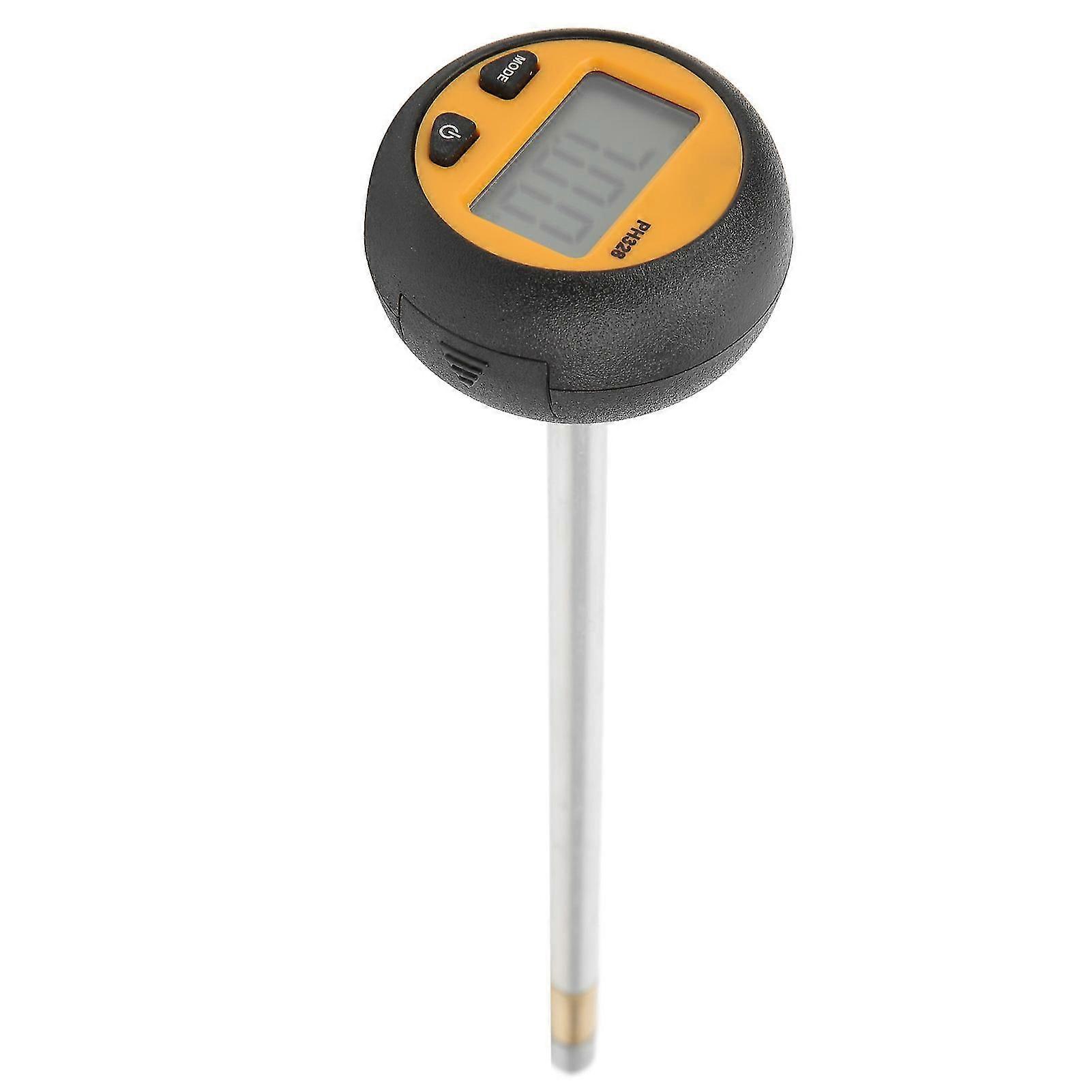 Digital soil pH meter measures temperature and humidity