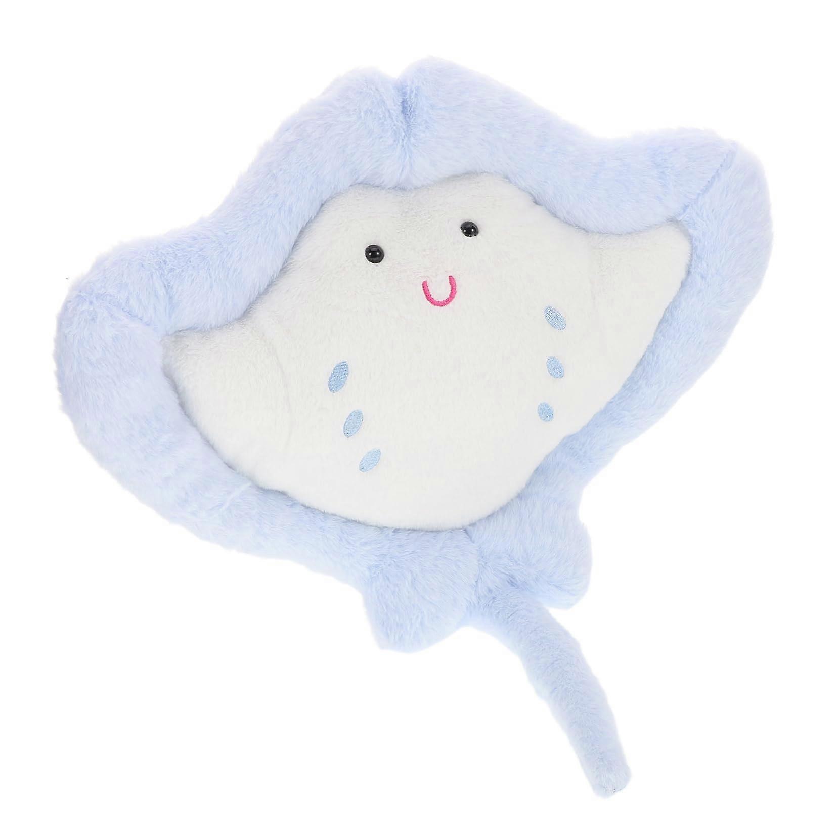 Stingrayshaped plush pillow for kids, bed rest, reading chair, backrest