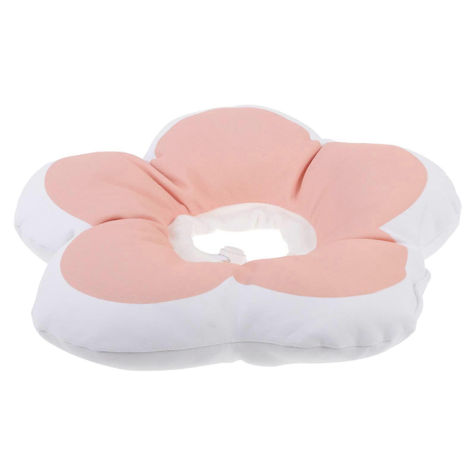 Elisabeth Circle Cat Collars Cone Collar for Cats, Inflatable Pink Cone with PP Filling Cotton for Kittens and Puppies