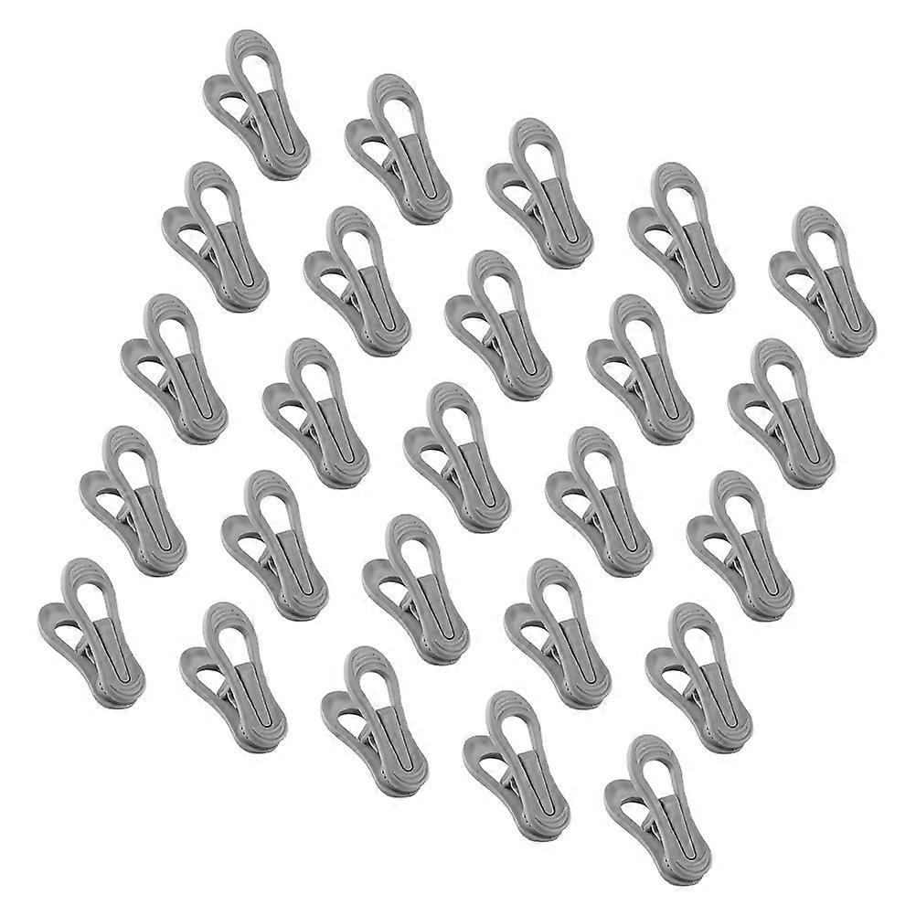Laundry Hanging Hooks Clips For Home Use Outdoor Drying Grey 30Pcs