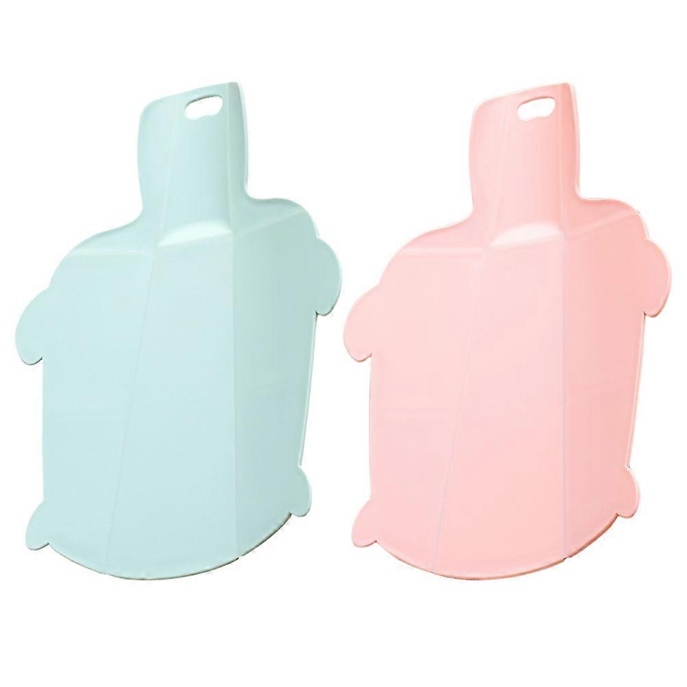 Portable Chopping Boards Multi-functional Not Easy to Slide U-shaped Slide Green 32X21.5X0.2CM 2Pcs