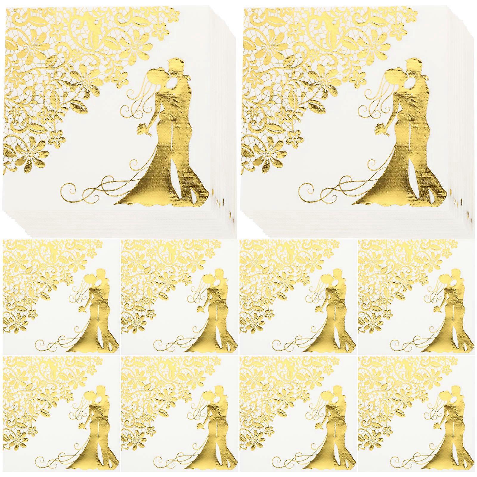 المناديل الورقية لحفل الزفاف متعدد الألوان تصميم احتفالي أحداث التخرج مقاومة المسيل للدموع 60 ورقة