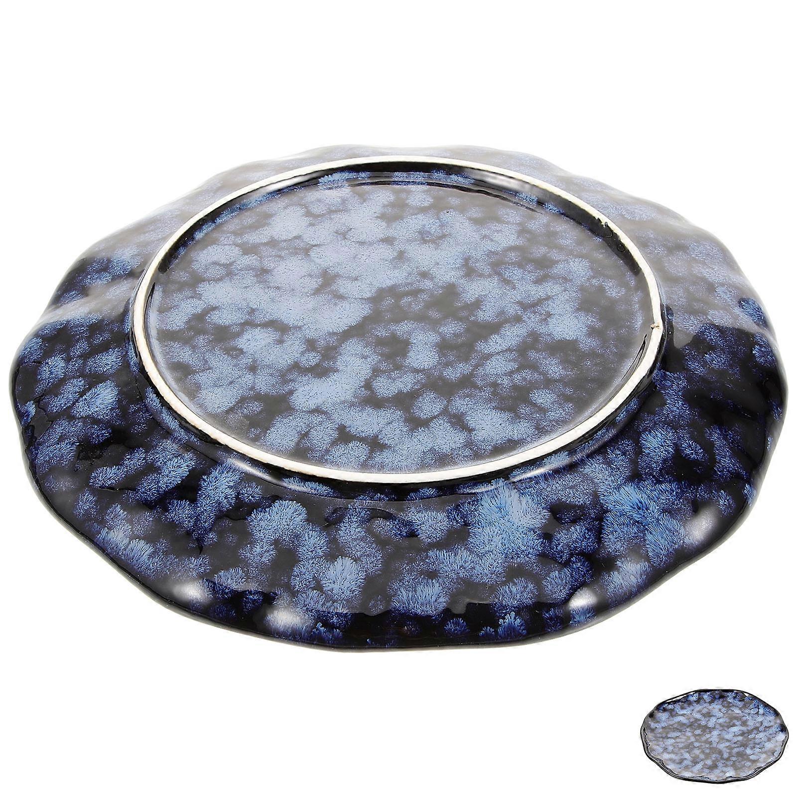 Small Ceramic Plates Dinner Plate For Tableware .7×8.7×0.8in Break Resistant 1Pack
