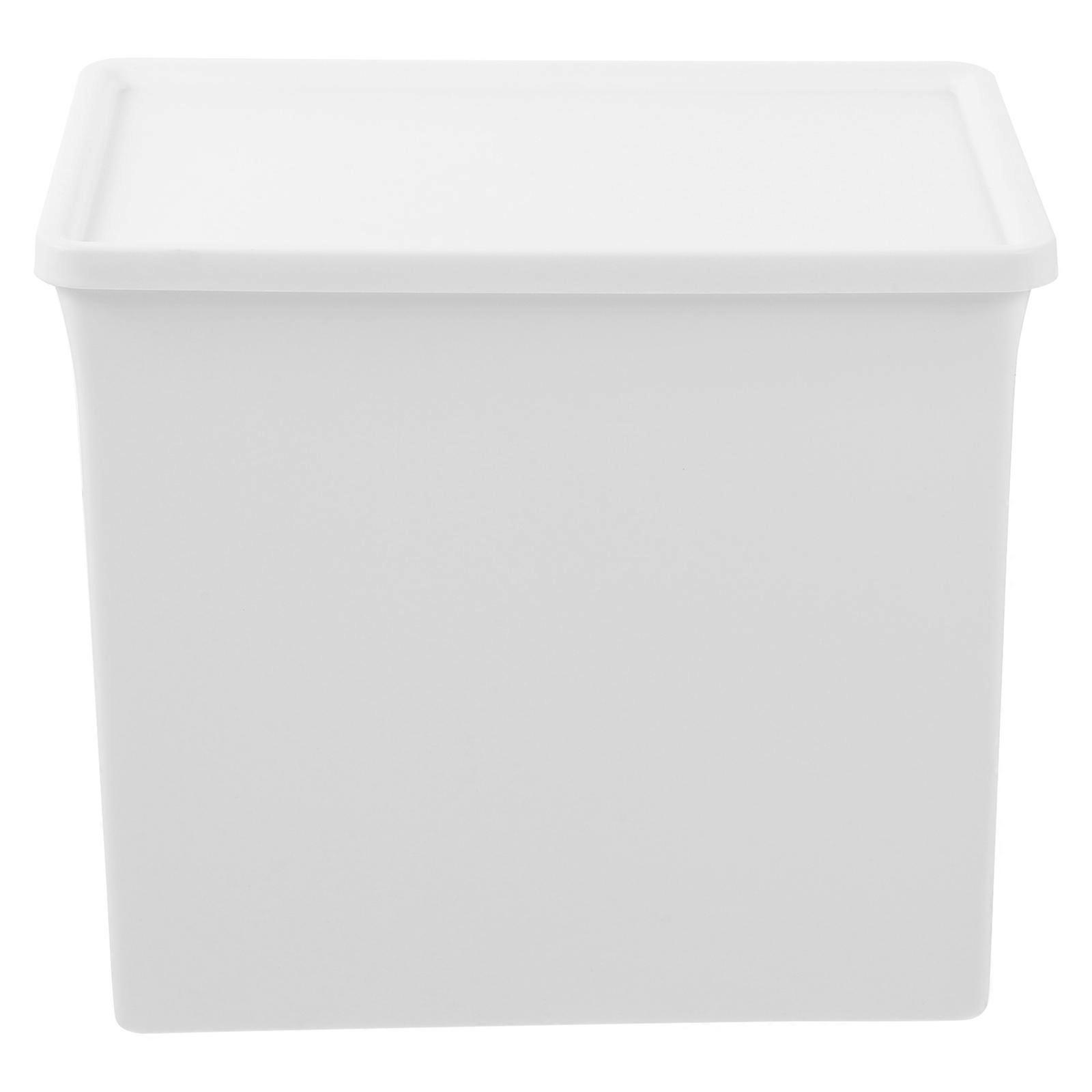 Laundry Container Plastic Laundry Powder Box White Color Storage 1Pack