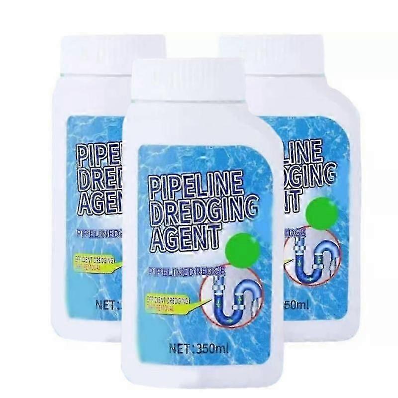 3x agent de dragage de pipeline 350g plombier liquide nettoyant de drains déboucheur agent de dragage de pipeline